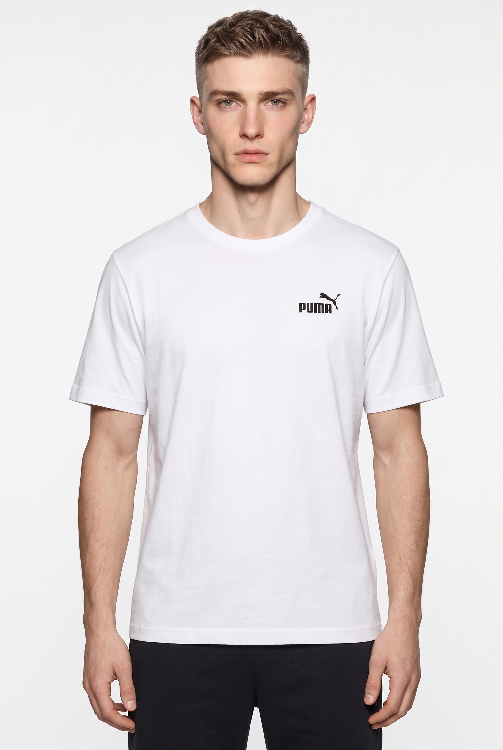 Image of PUMA T-Shirt "ESS RELAXED SMALL NO. 1 LOGO TEE" Kurzarm, sportlicher Stil, Rundhalsausschnitt