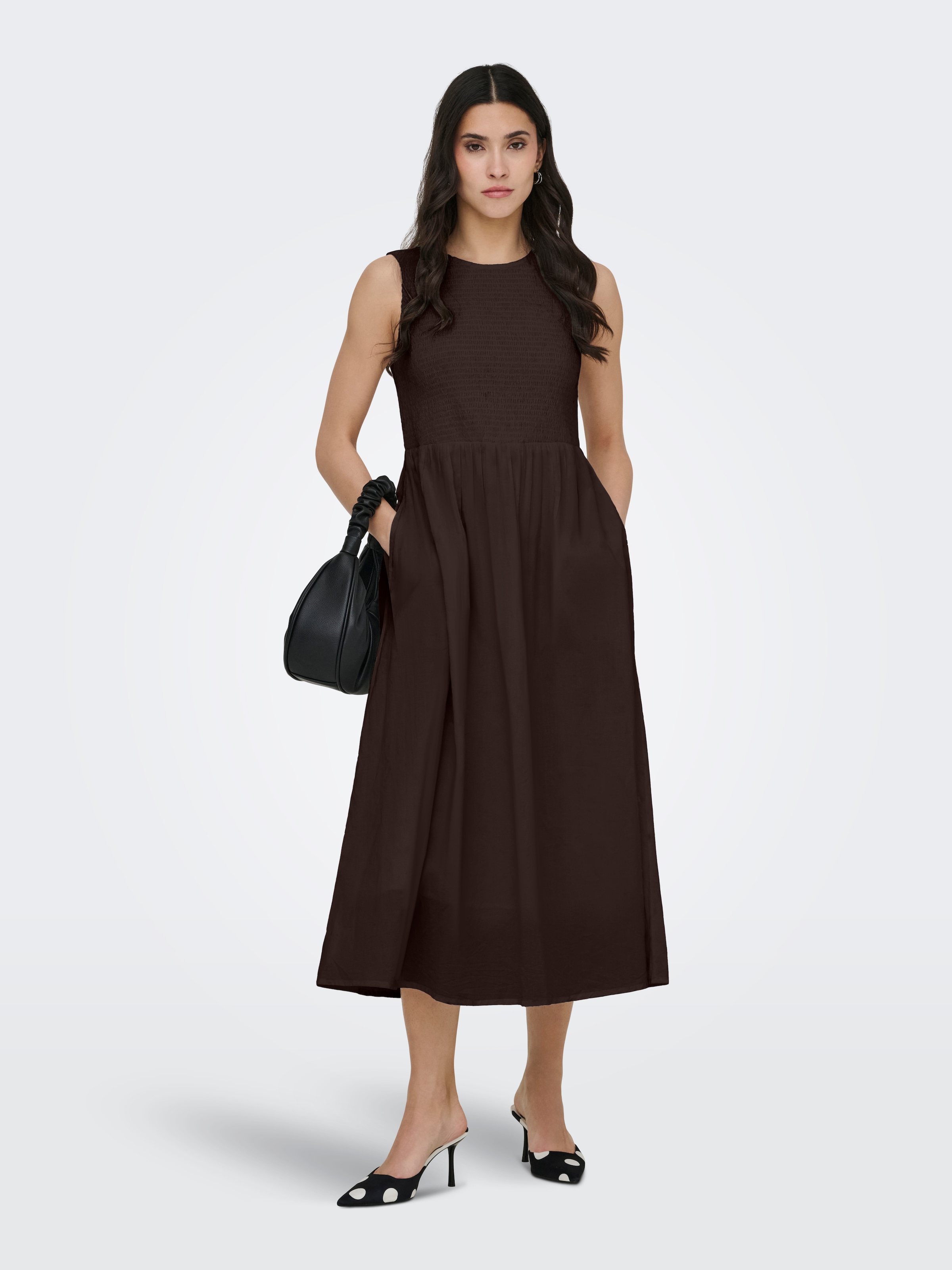 Image of JDY Midikleid "JDYDIEGO S/L SMOCK MIDI DRESS WVN NOOS"
