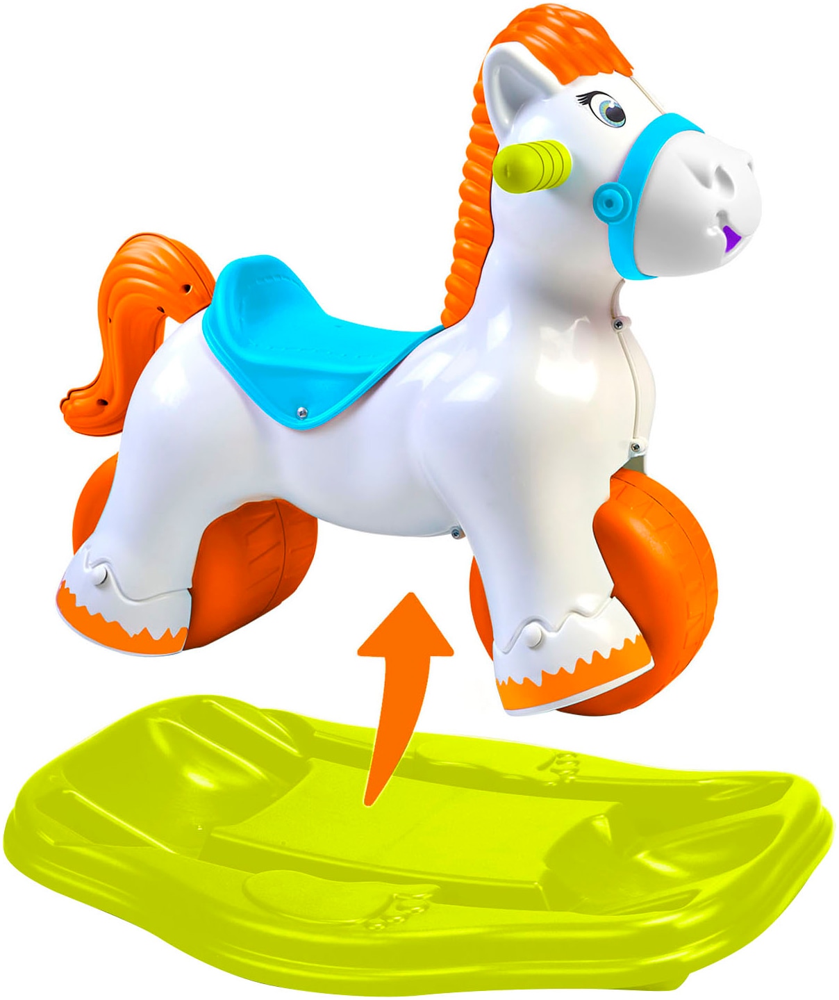 Feber® Schaukelpferd »Ponyferber 2in1« mit Licht- und Soundeffekt; Made in Europe