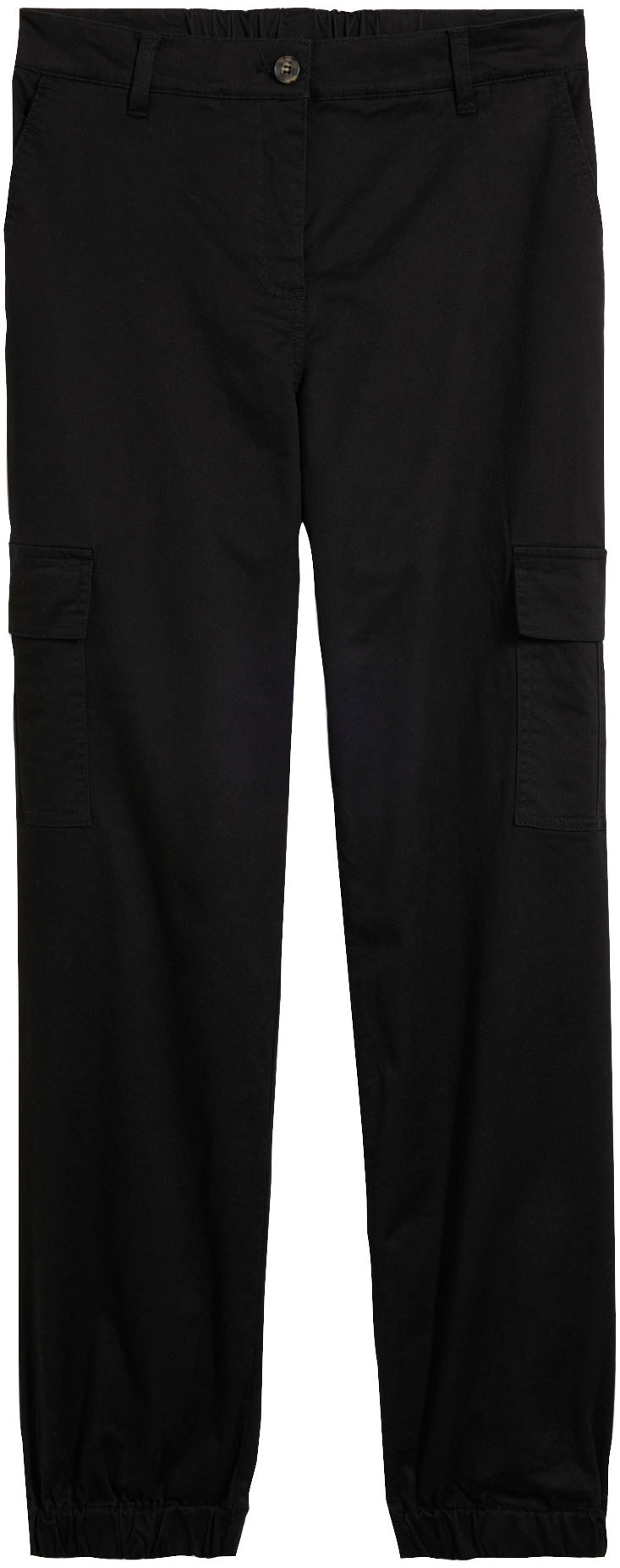 bonprix Cargohose  aus Baumwolle mit Elasthan, lockere Passform, mit Bequembund