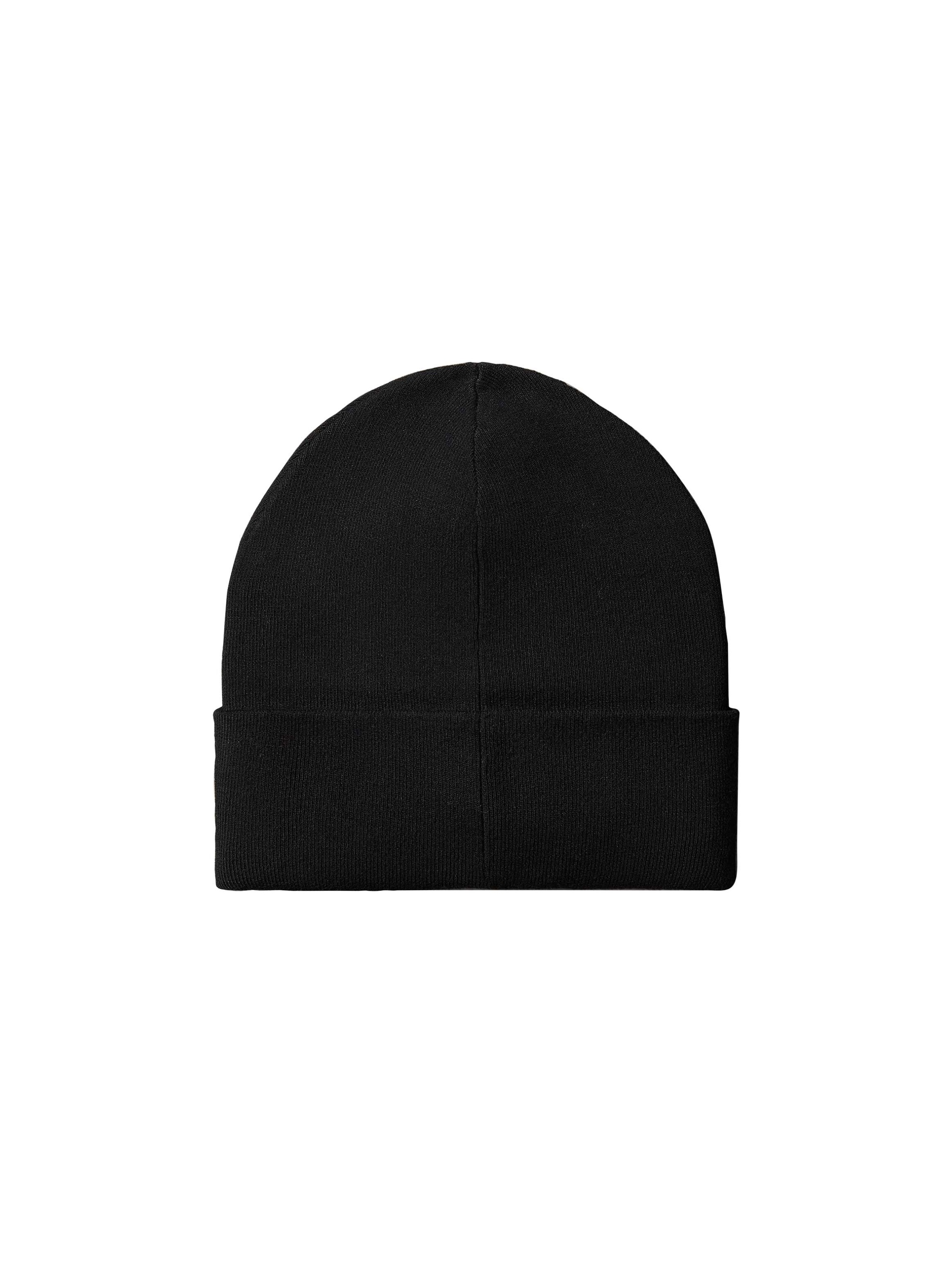 Calvin Klein Bonnet »CK FINE RIB BEANIE« coupe régulière avec logo de la marque
