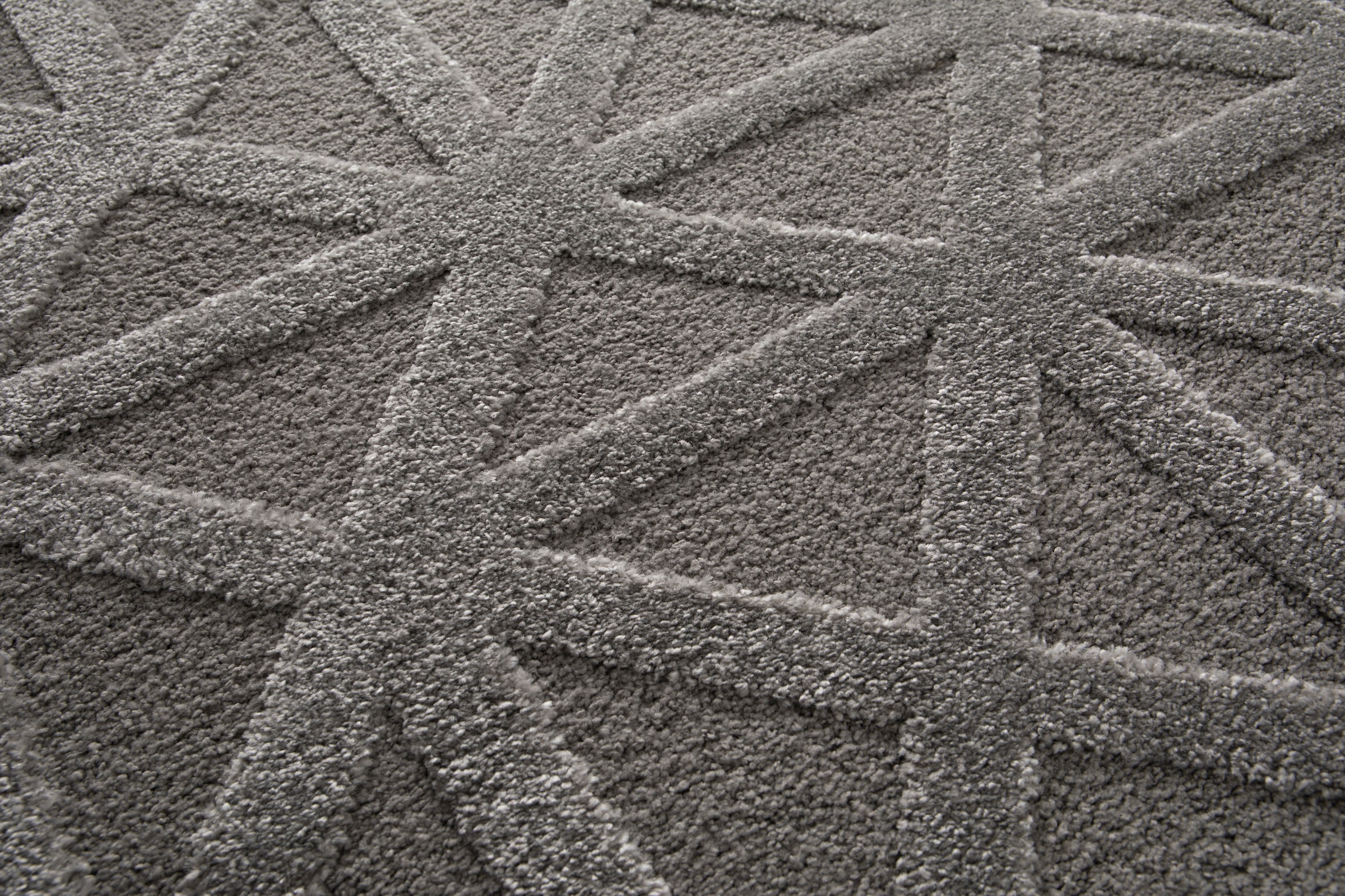 Primaflor-Ideen in Textil Teppich »COSMO Geo, Made in Belgium« rechteckig 14 mm Höhe modernes Design, Hoch-Tief Effekt, weicher Flor