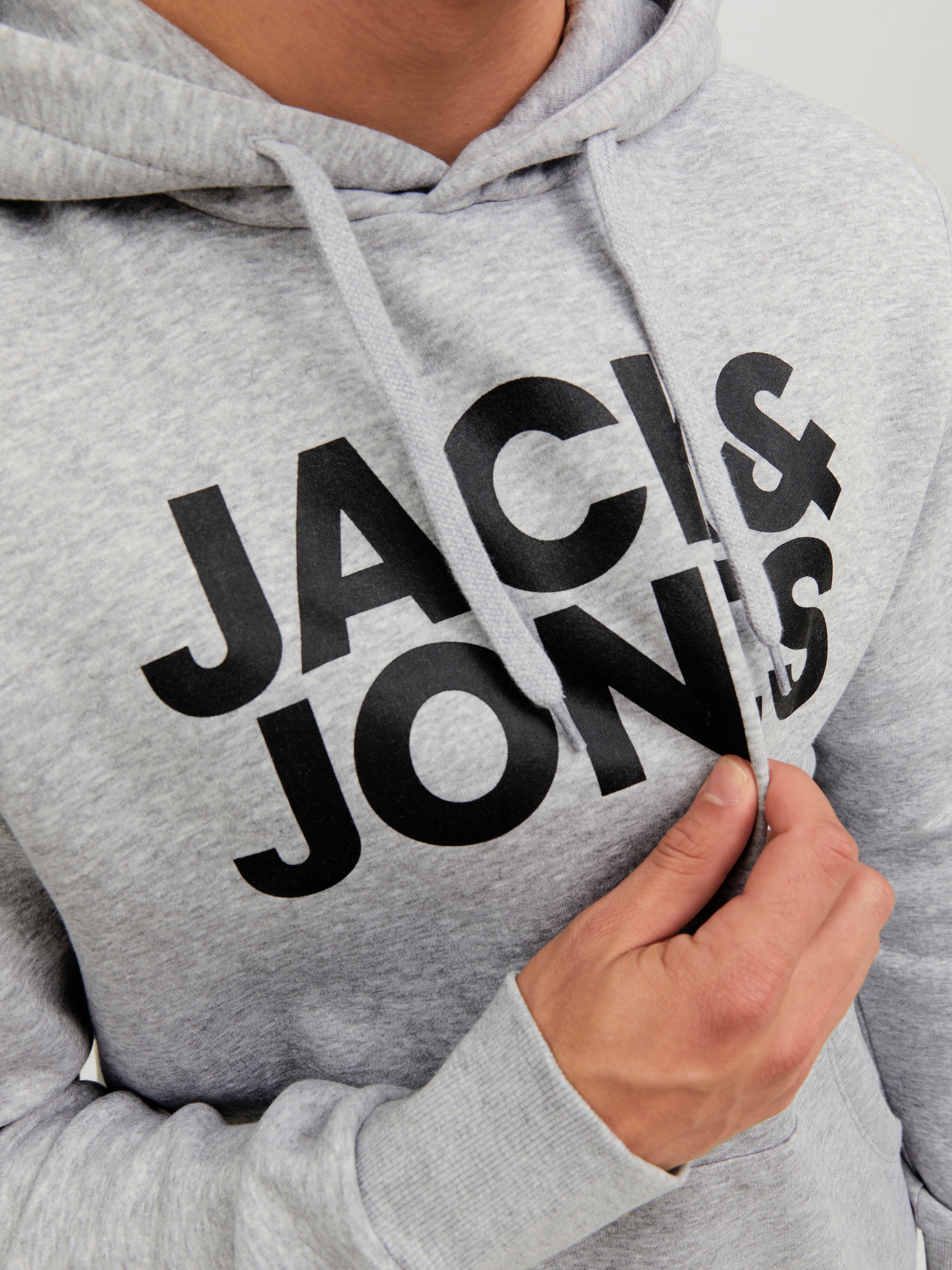 Jack & Jones Kapuzensweatshirt »JJECORP  Kapuze und Frontprint«, bedruckt, modisch, regular fit, Baumwollmischung, Rundhals

