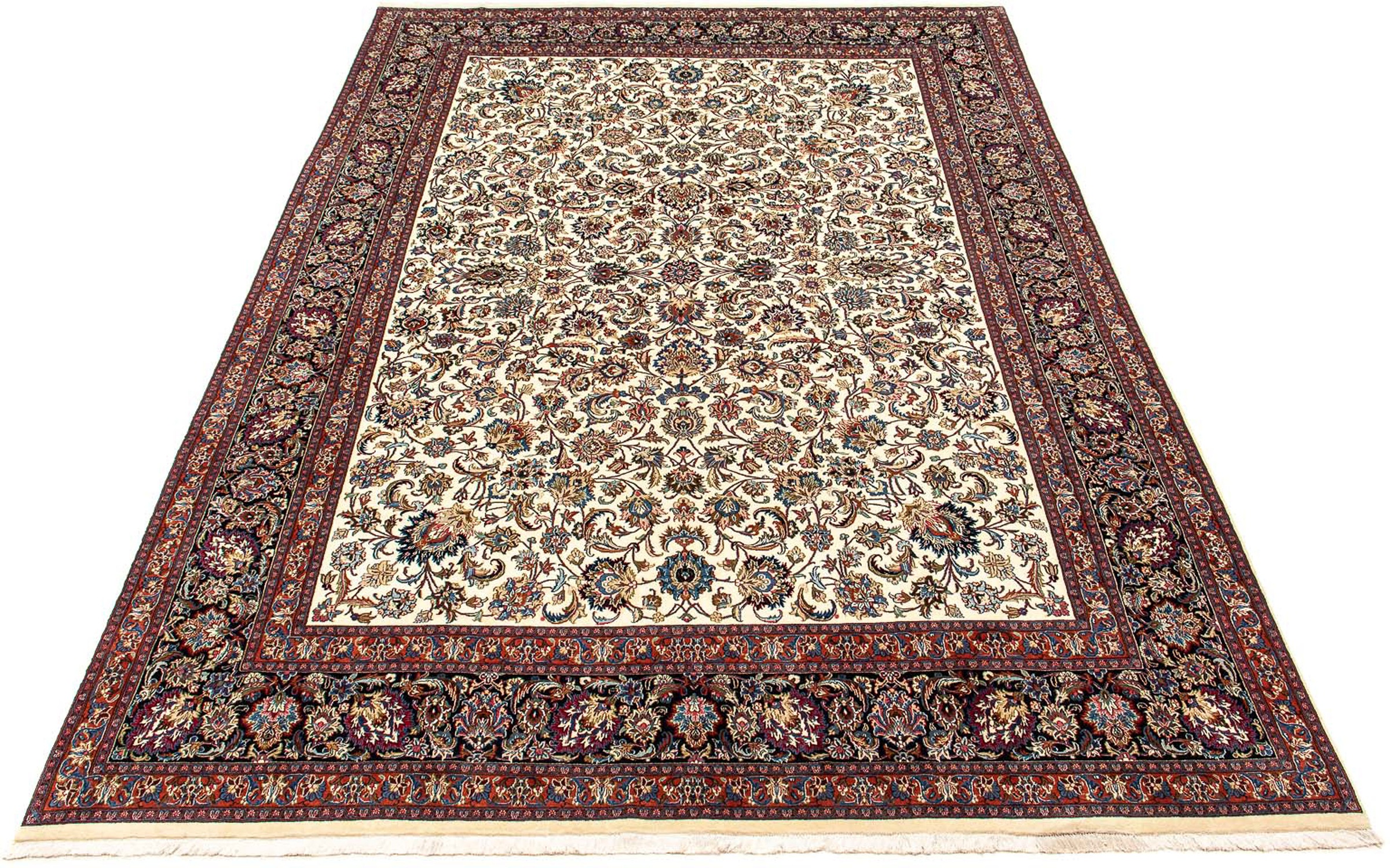 Image of morgenland Orientteppich »Perser - Classic - 398 x 291 cm - beige«, rechteckig, 10 mm Höhe, Wohnzimmer, Handgeknüpft, Einzelstück mit Zertifikat bei Ackermann Versand Schweiz