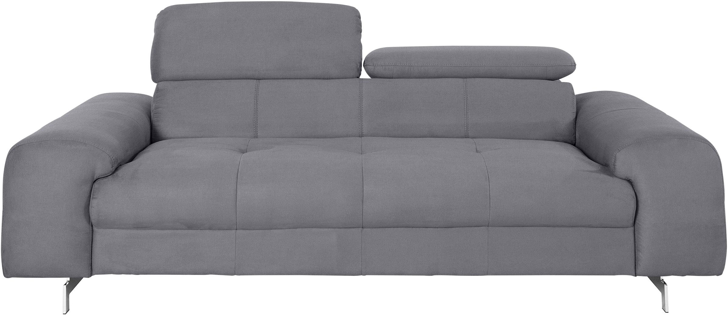 COTTA 3-Sitzer »Chef«, Big-Sofa mit Kopfteilverstellung, edle Metallkufen