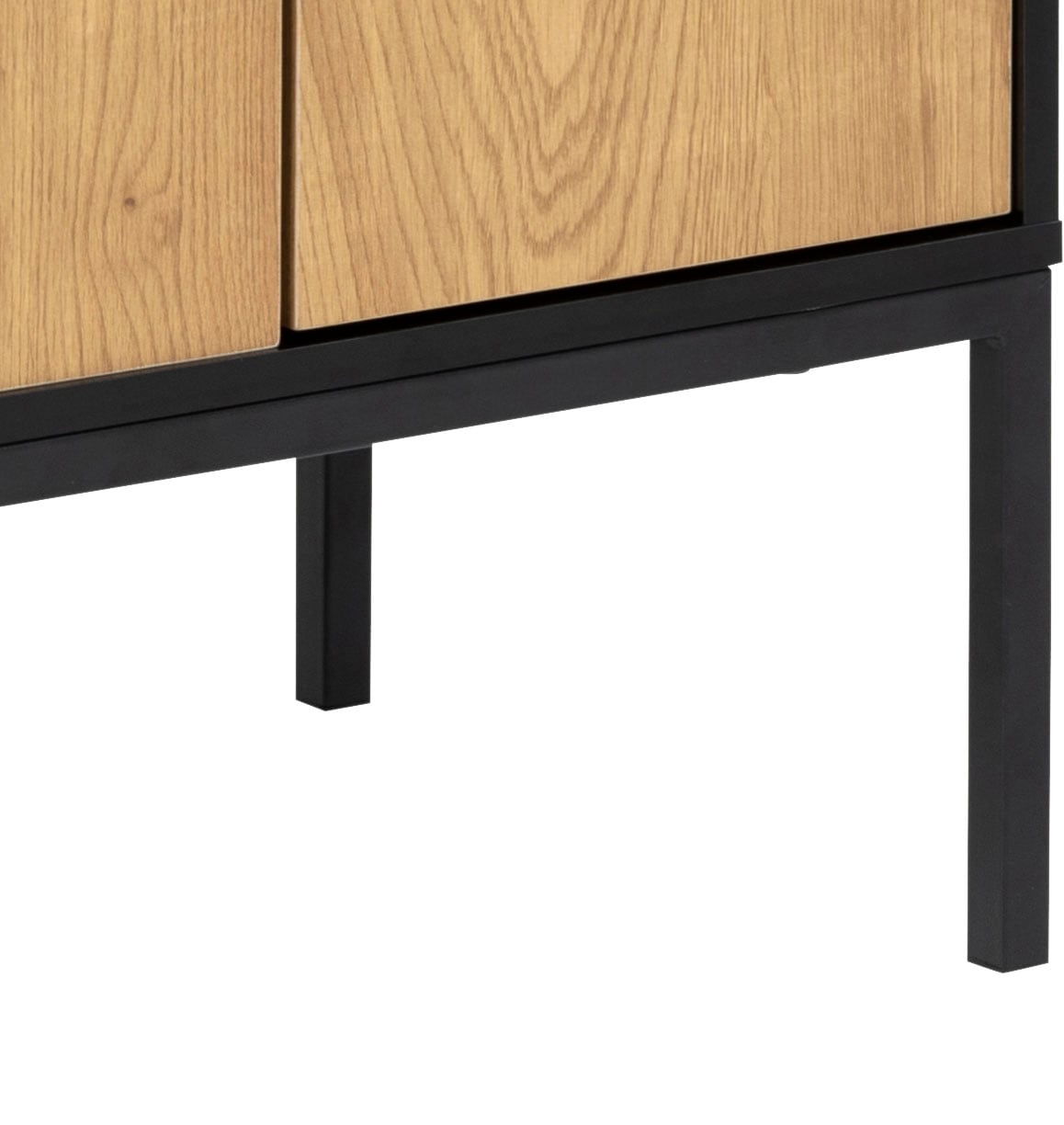 ACTONA GROUP Buffet 1,  avec imitation chêne sauvage, 3 portes et 2 tiroirs, largeur 80 cm