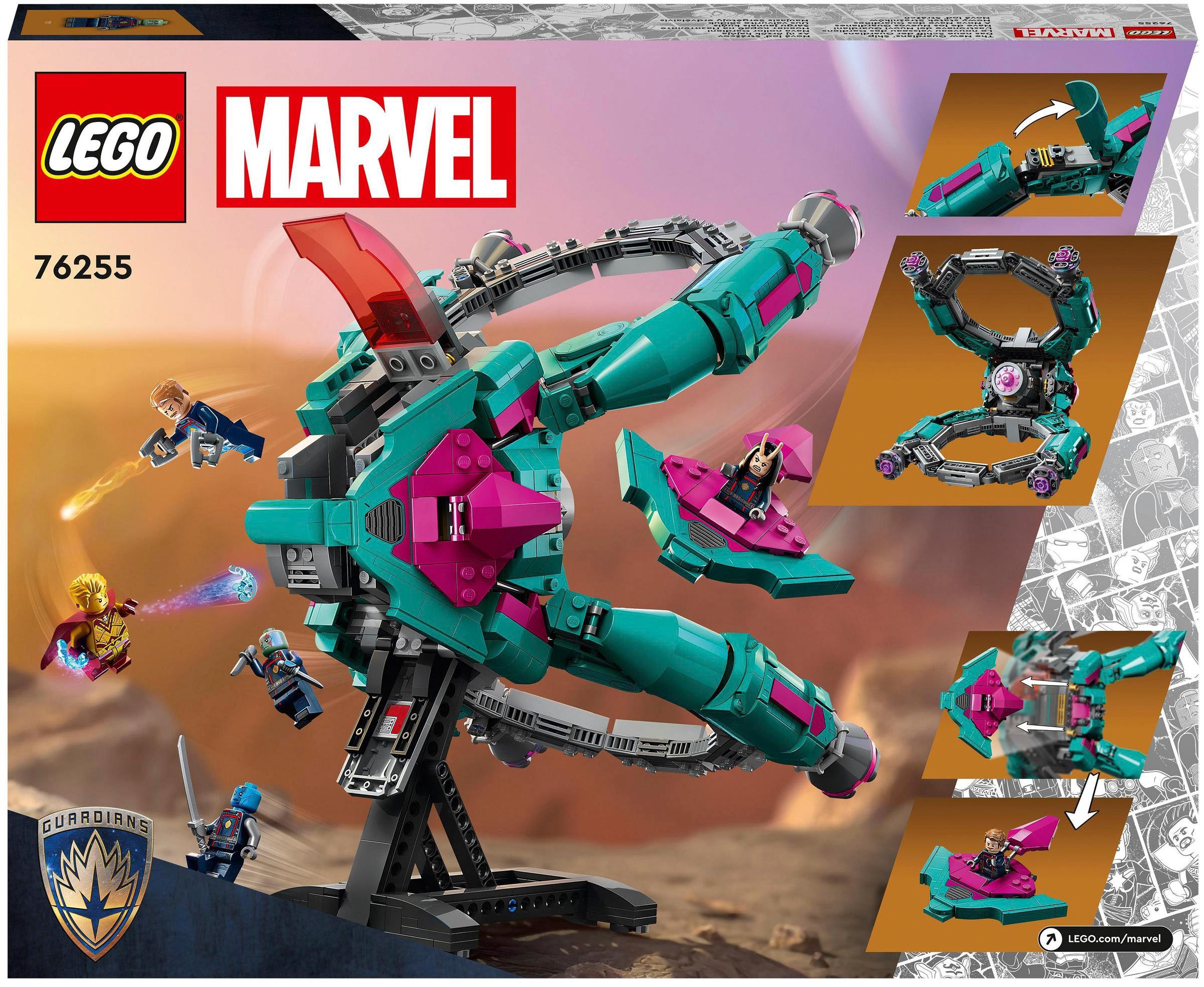 LEGO® Konstruktionsspielsteine »Das neue Schiff der Guardians (76255), LEGO® Marvel«, (1108 St.), Made in Europe