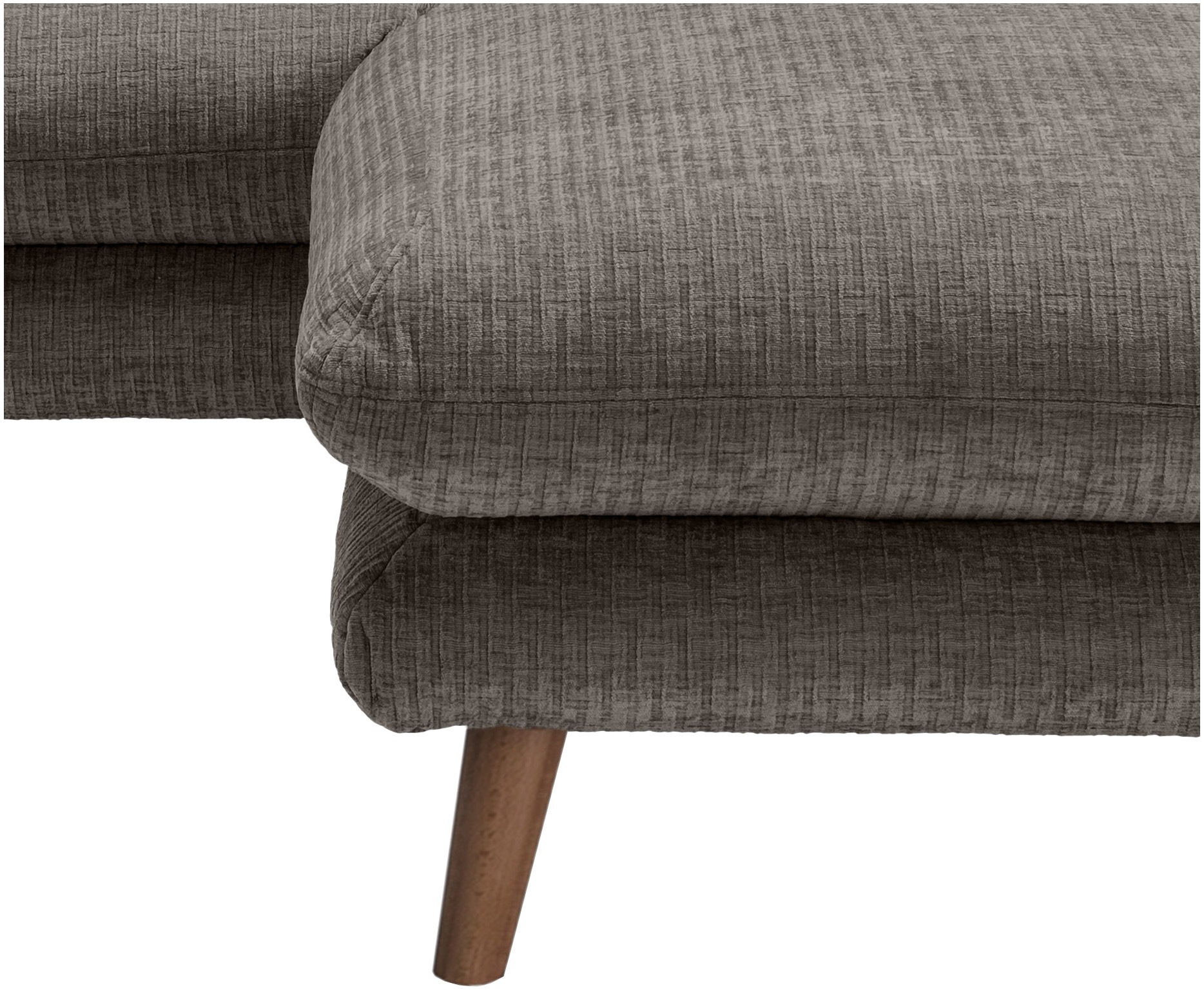 Home affaire Canapé d'angle »Lazio modern und bequem, schmale Armlehnen, tolle Detailverarbeitung« zwei verschiedene Fussfarben wählbar