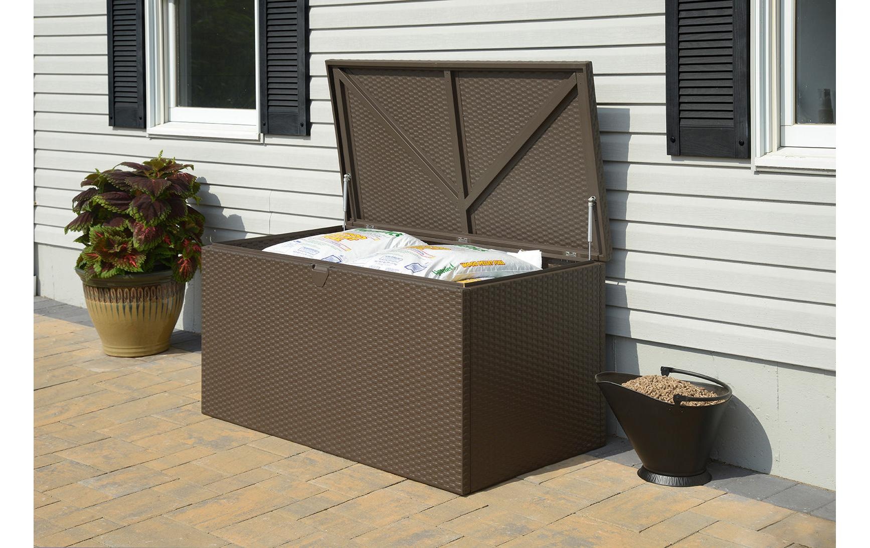SPACEMAKER Gartenbox »133x70x65 cm Metall, espresso«