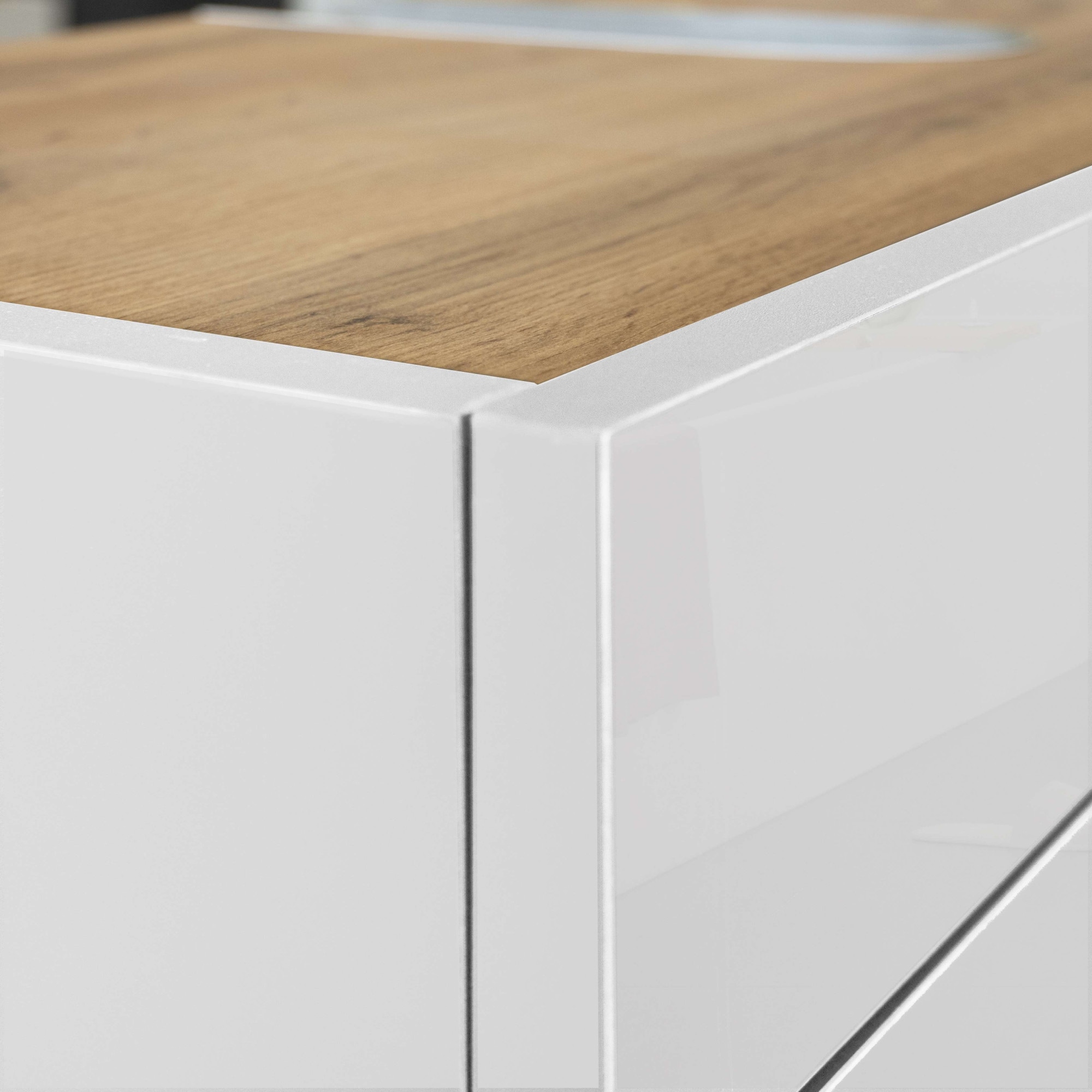 welltime Armoire sous lavabo »Garda« 1 cuis tlg. Made in Italy, façades laquées haute brillance, beaucoup de rangement