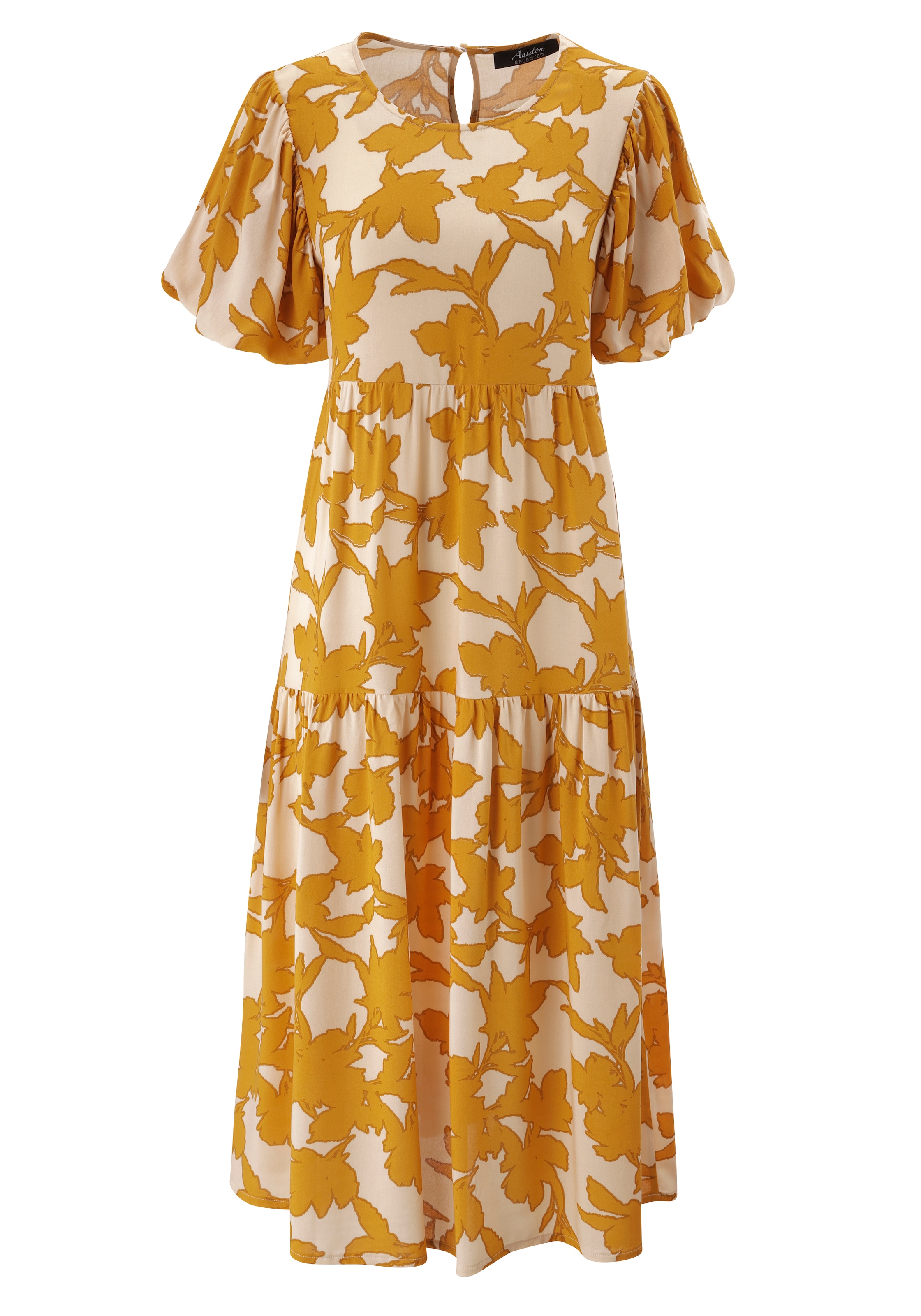 Aniston SELECTED Sommerkleid mit fantasievollem Druck in Sommerfarben - NEUE KOLLEKTION