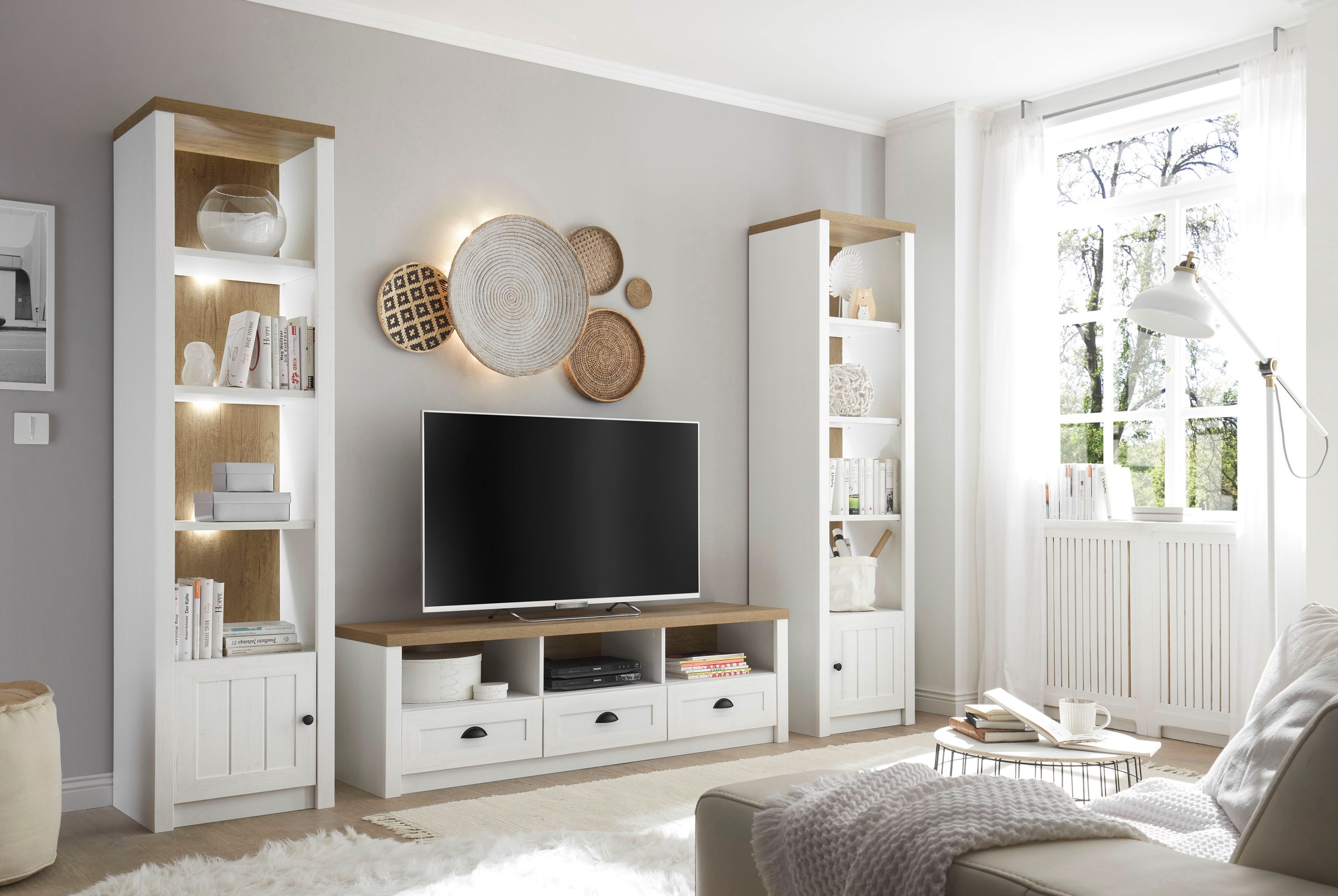 Image of Home affaire Wohnwand »Beauvais«, (Set, 3 St.), im Landhausstil bei Ackermann Versand Schweiz