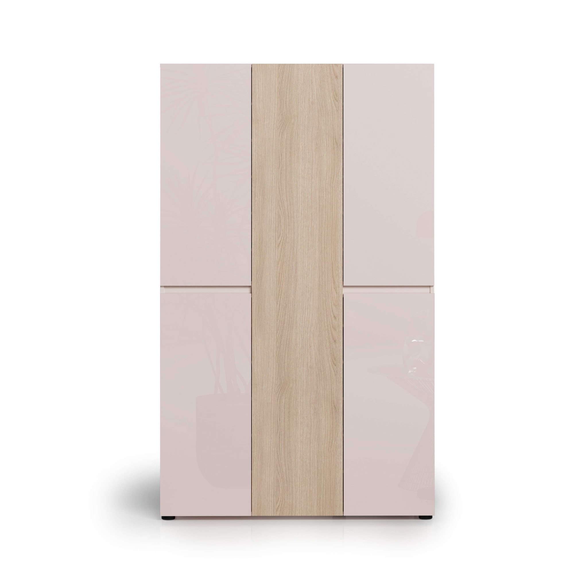 Home affaire Schuhschrank »LADY, Schuhkommode,Schuhmöbel,Schuhablage,Schuhregal« 20 Einlegeböden,24 Fächer,ca. 58 Paar Schuhe-Masse: B/T/H:120x34x200 cm