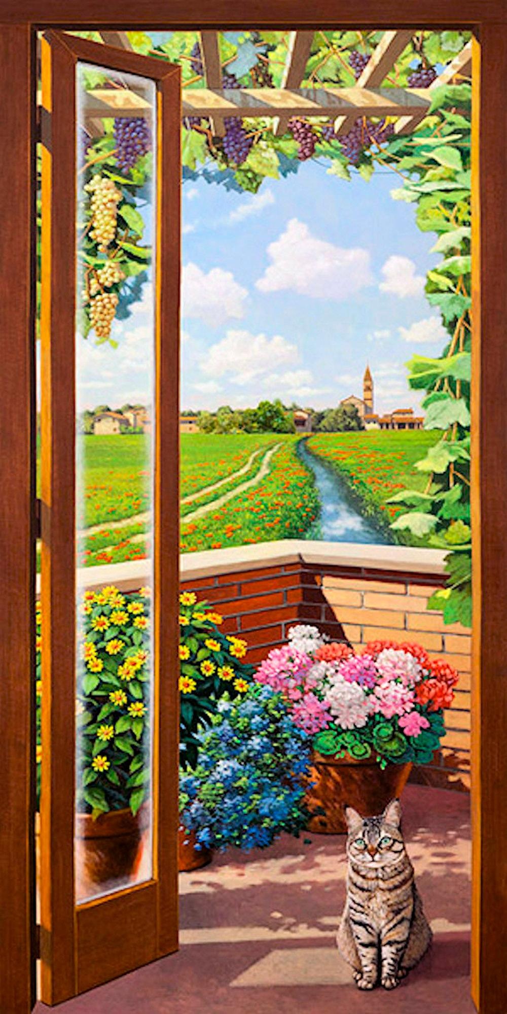 Image of Home affaire Deco-Panel »A.DEL MISSIER / Finestra sulla campagna«, 50/100 cm bei Ackermann Versand Schweiz