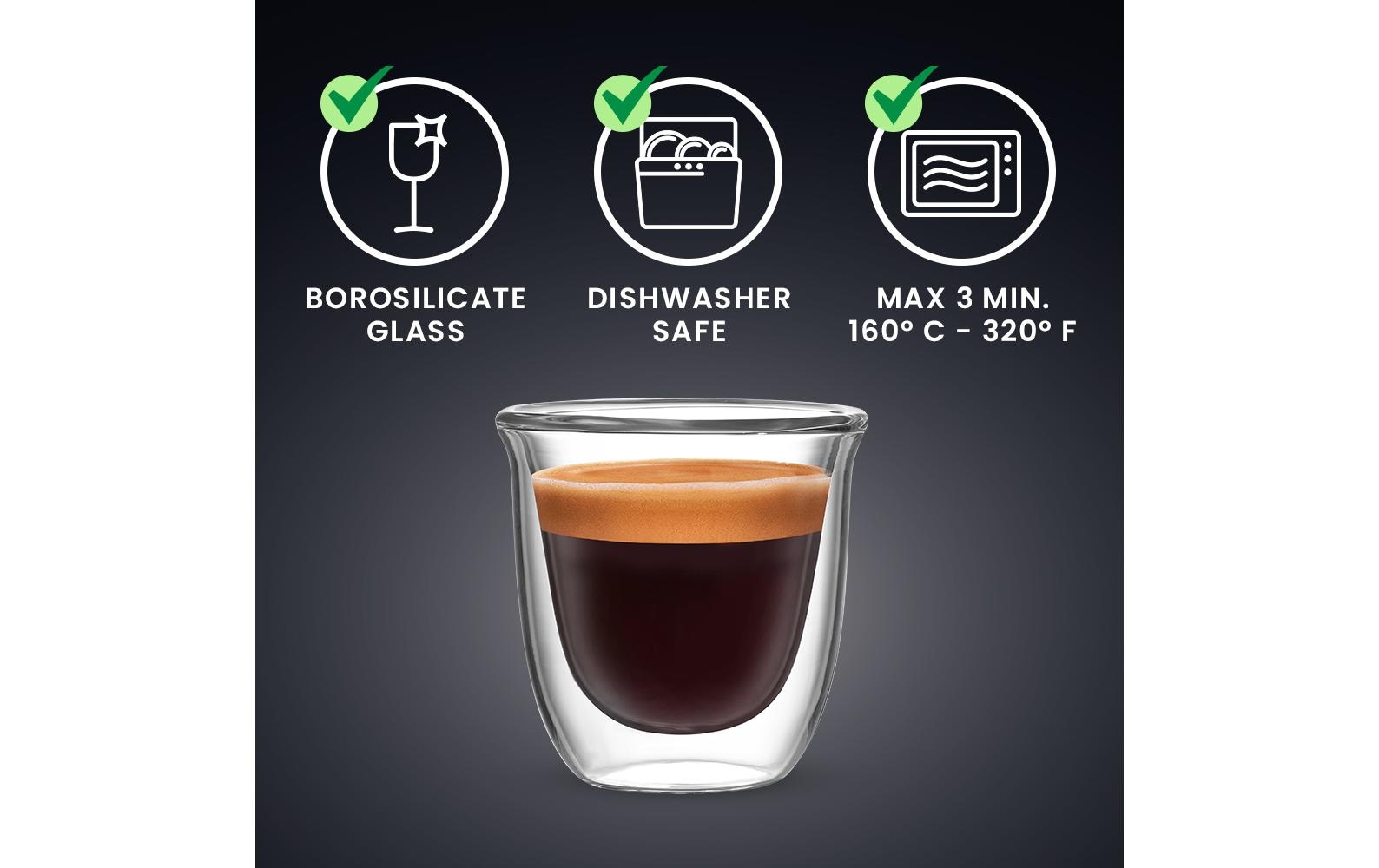 BIALETTI Espressotasse »Becher Firenze 80«, (2 tlg.)