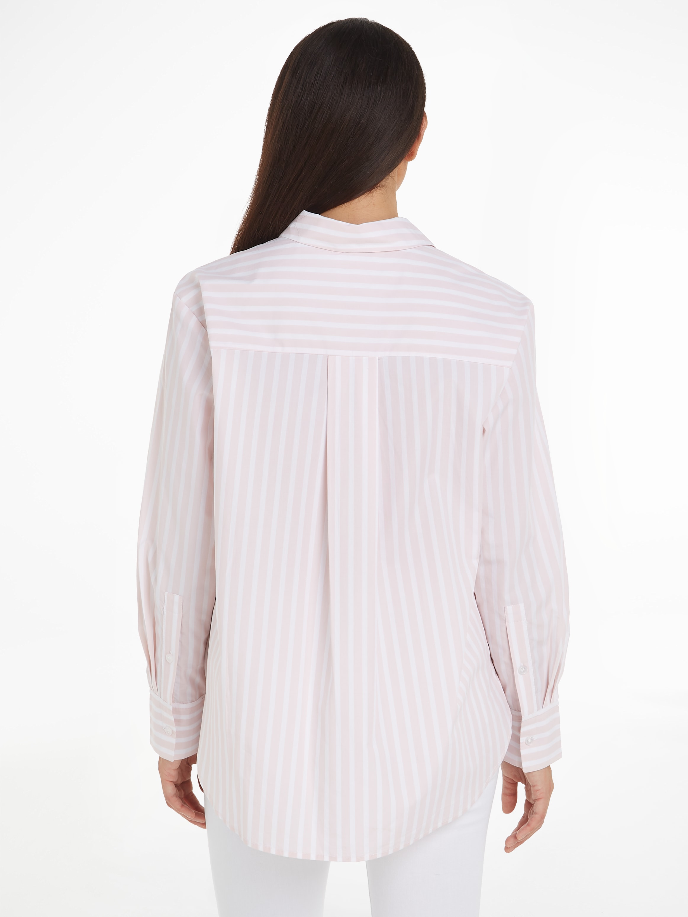 Tommy Hilfiger Hemdbluse »SMD STRIPE EASY FIT LS SHIRT«, mit Längsstreifen
