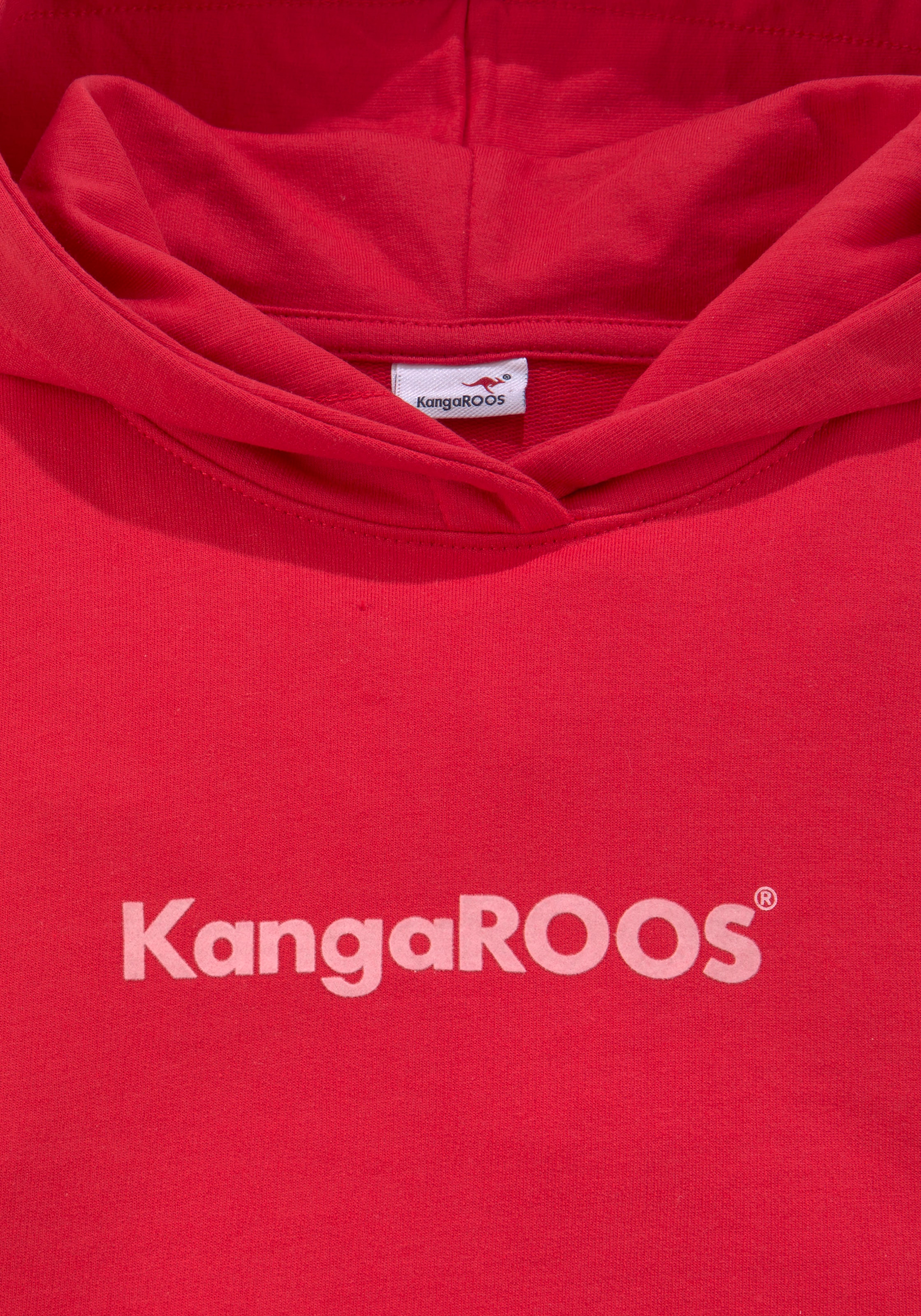 KangaROOS Kapuzensweatshirt, mit Flockdruck