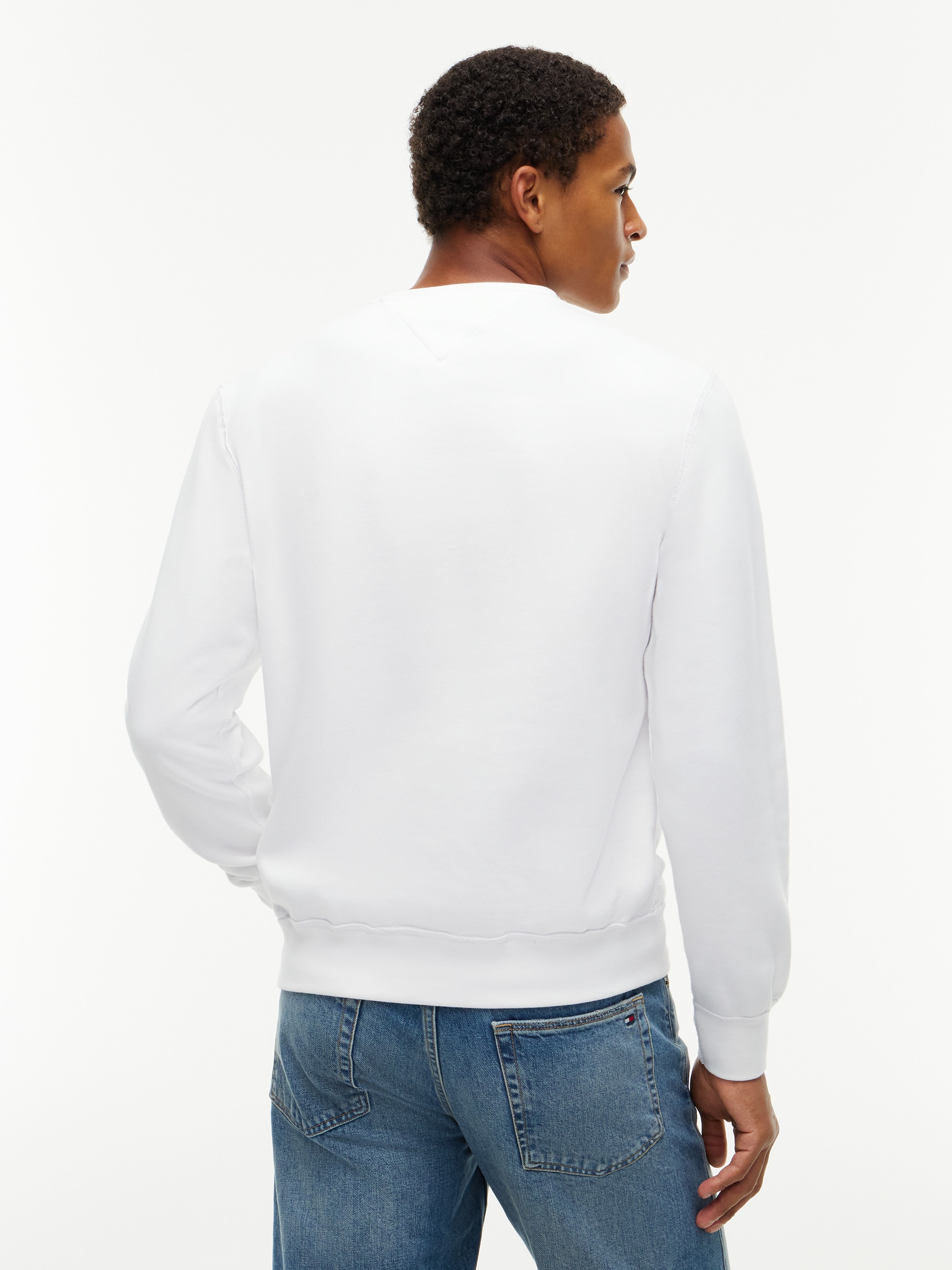 Tommy Hilfiger Sweat-shirt »ESSENTIAL FLEECE CREWNECK«, avec broderie logo Tommy Hilfiger, coupe régulière
