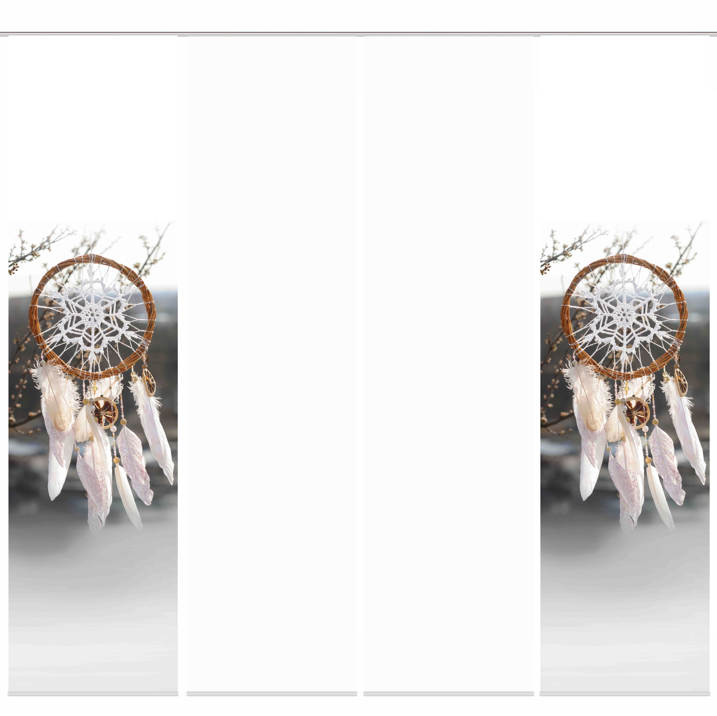 Image of HOME WOHNIDEEN Schiebegardine »DRÖMA«, (4 St.), Schiebevorhang Digidruck 4er Set DRÖMA bei Ackermann Versand Schweiz