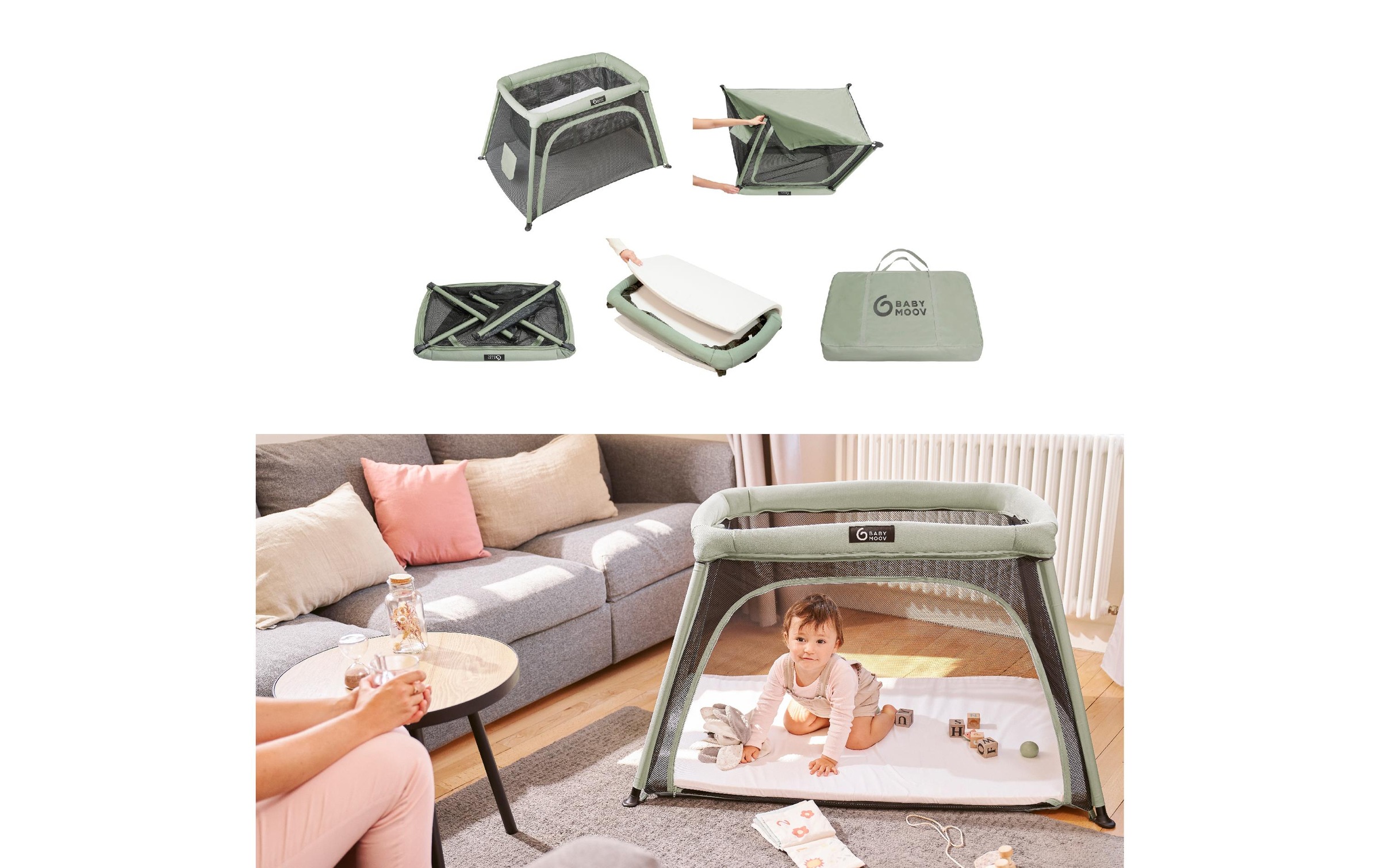 BABYMOOV Baby-Reisebett »3in1 Moov & Comfy«