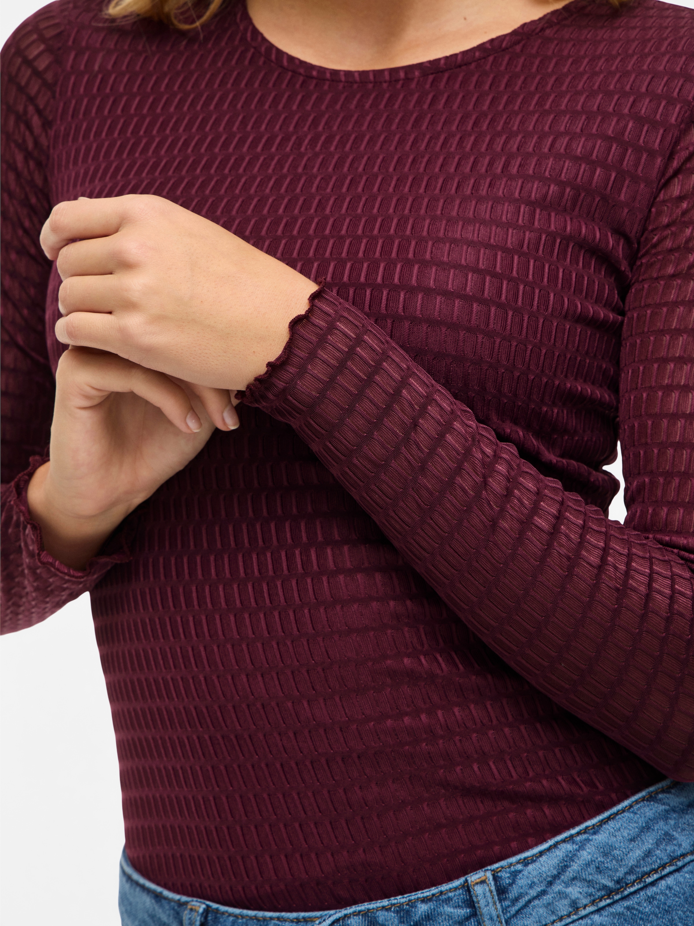 Vila T-shirt à manches longues »VILARINE O-NECK L/S TOP - NOOS«