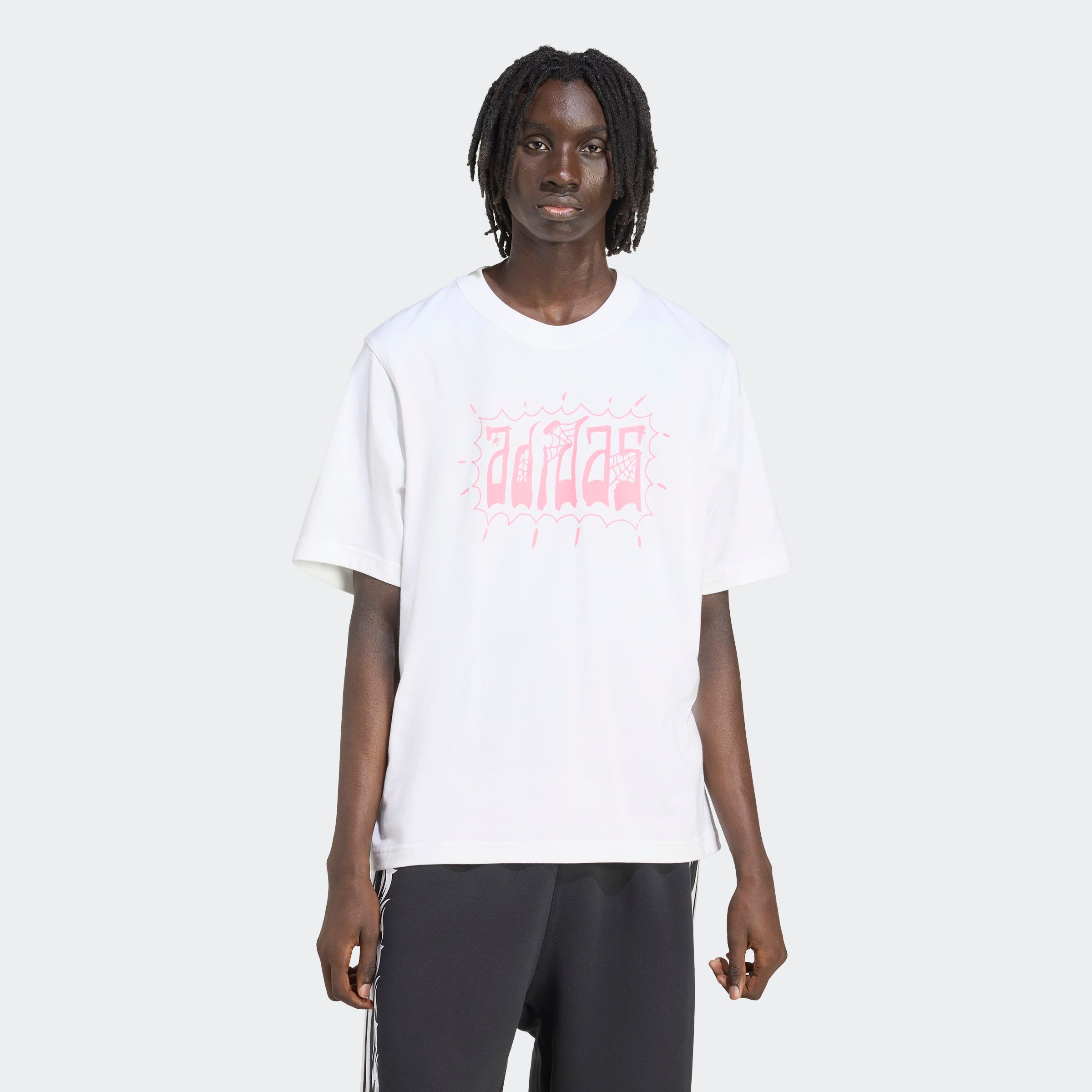 Image of adidas Originals T-Shirt "USED OVERSIZED" Print T-Shirt, Used-Look, aus Baumwolle