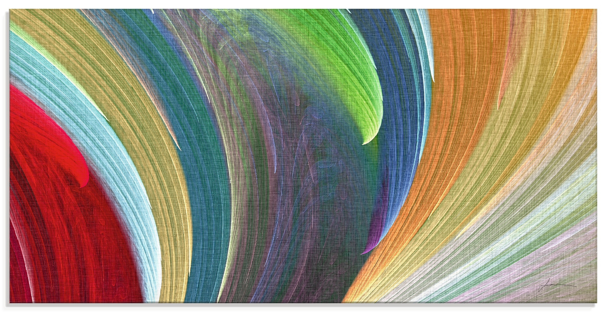 Image of Artland Glasbild "Windwellen III" Muster 1 Stk. tlg. in verschiedenen Grössen