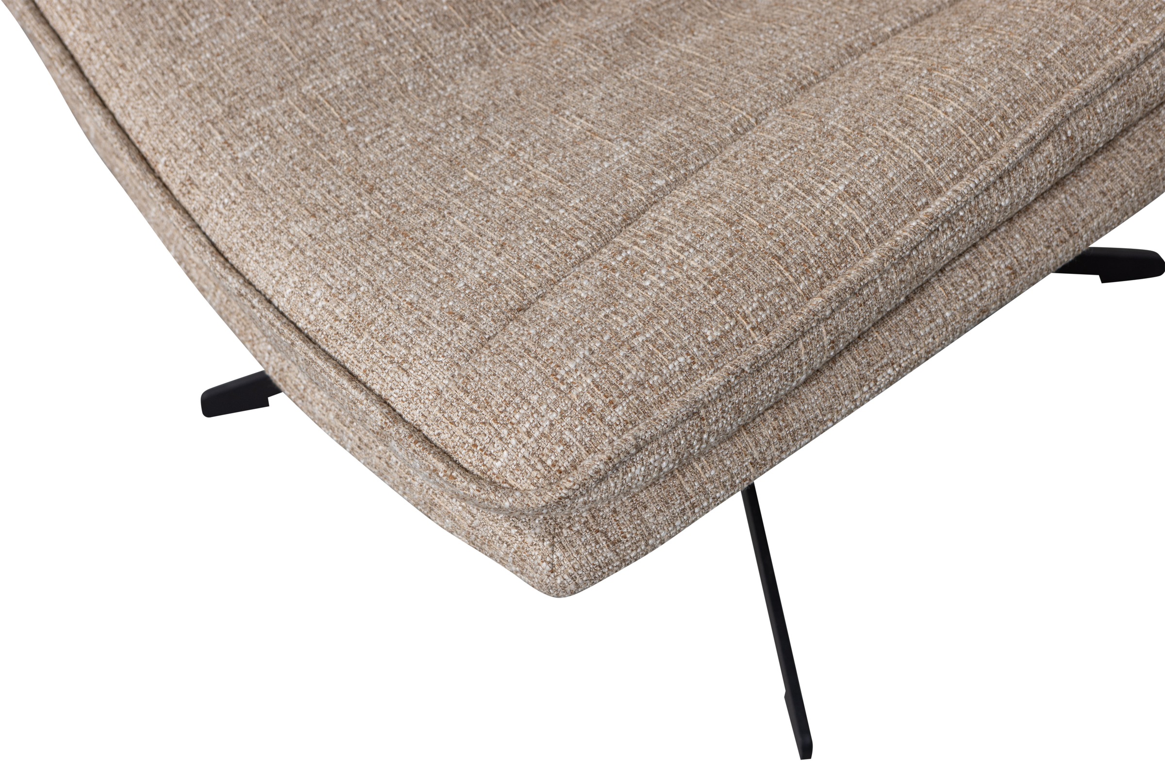 WOOOD Fauteuil pivotant »Milaro mit Fling-Melange-Bezug und Drehmechanismus B75 x T94 x H88 cm« capacité de charge 120 kg, haute résistance à l'usure, hauteur d'assise moyenne