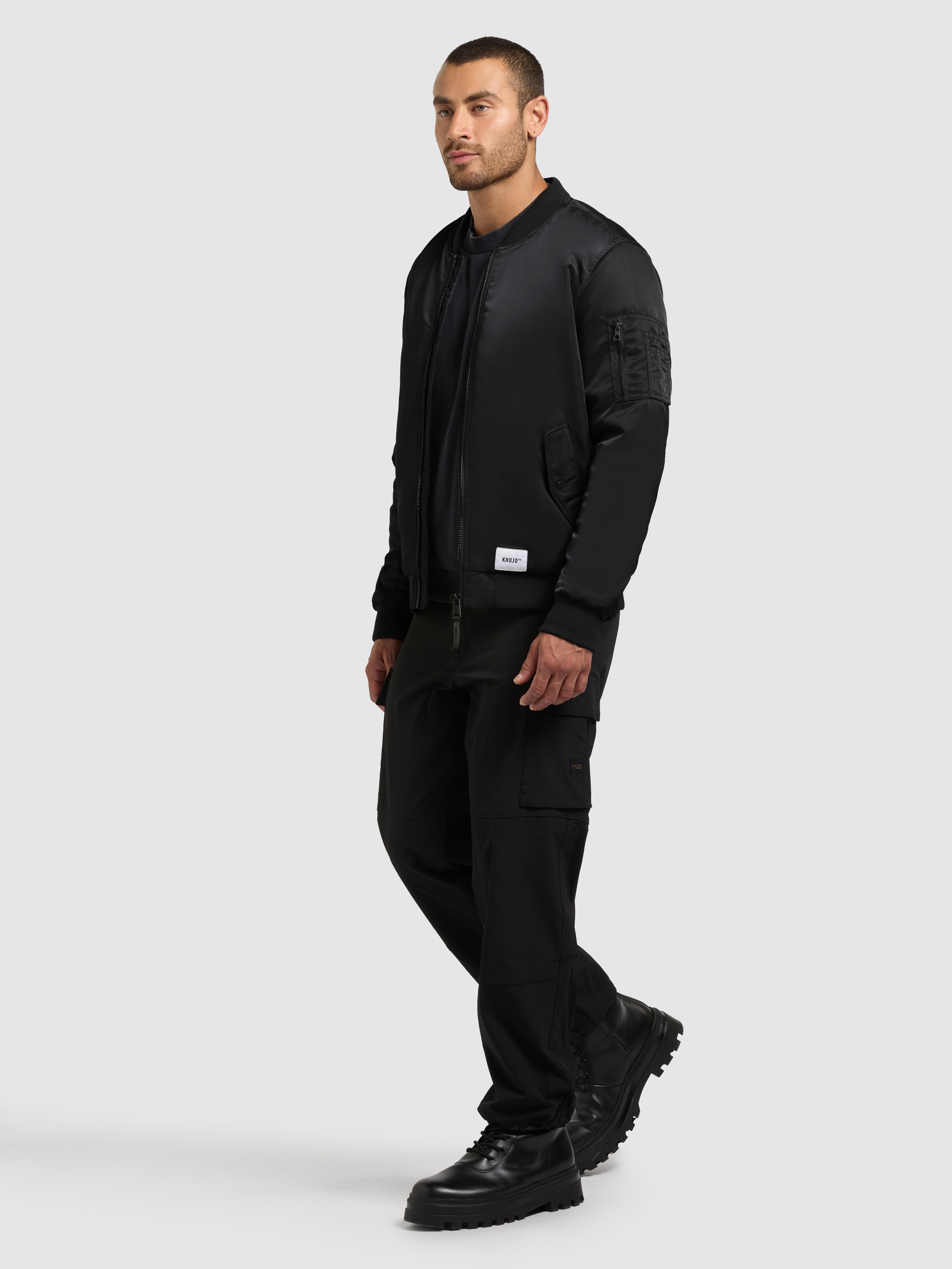 khujo Veste bomber »ADON« leicht glänzendes Material