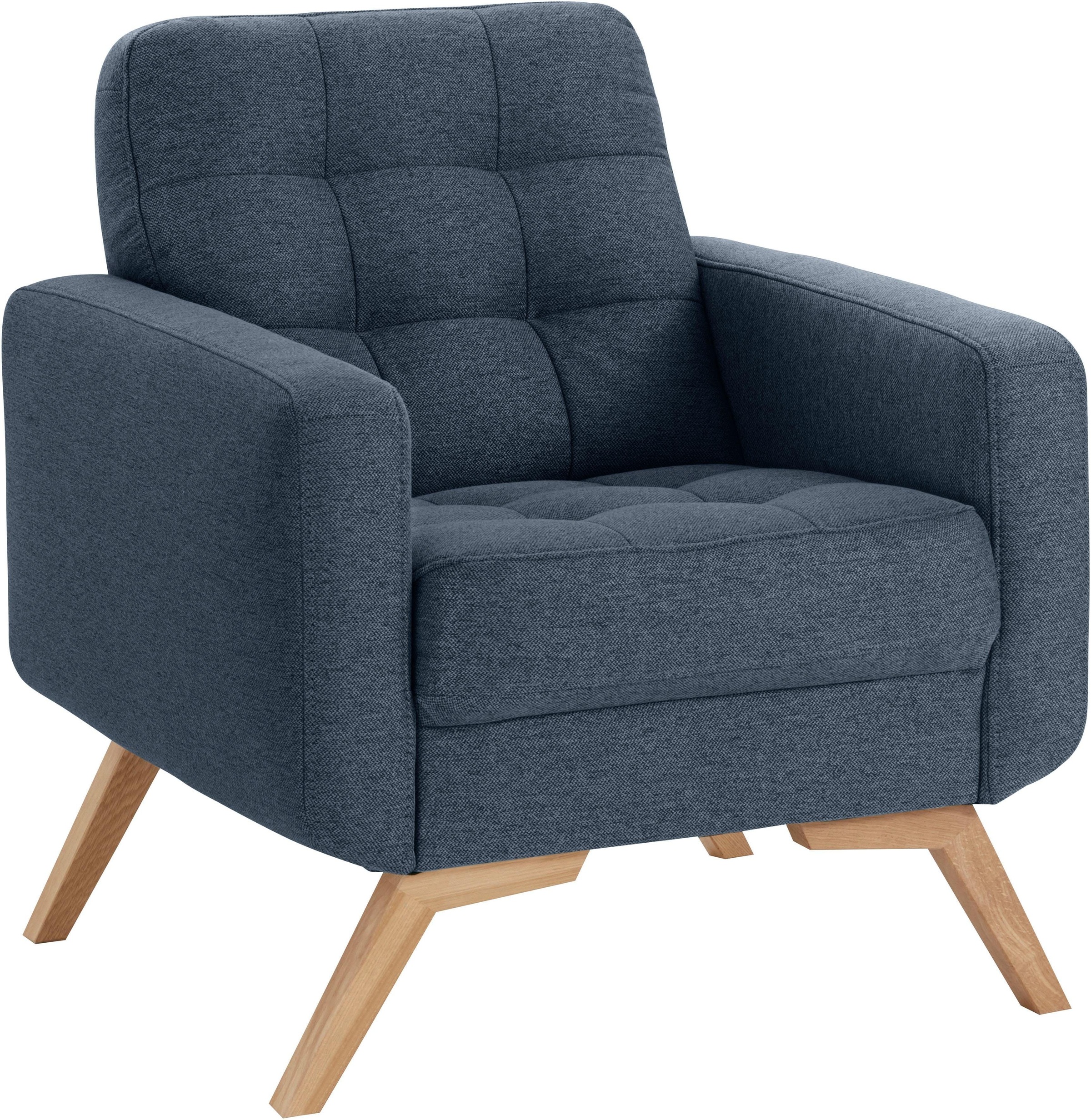 exxpo - sofa fashion Fauteuil »Fiord, Loungesessel« design actuel, superbe finition des détails au niveau de l'assise et du dossier