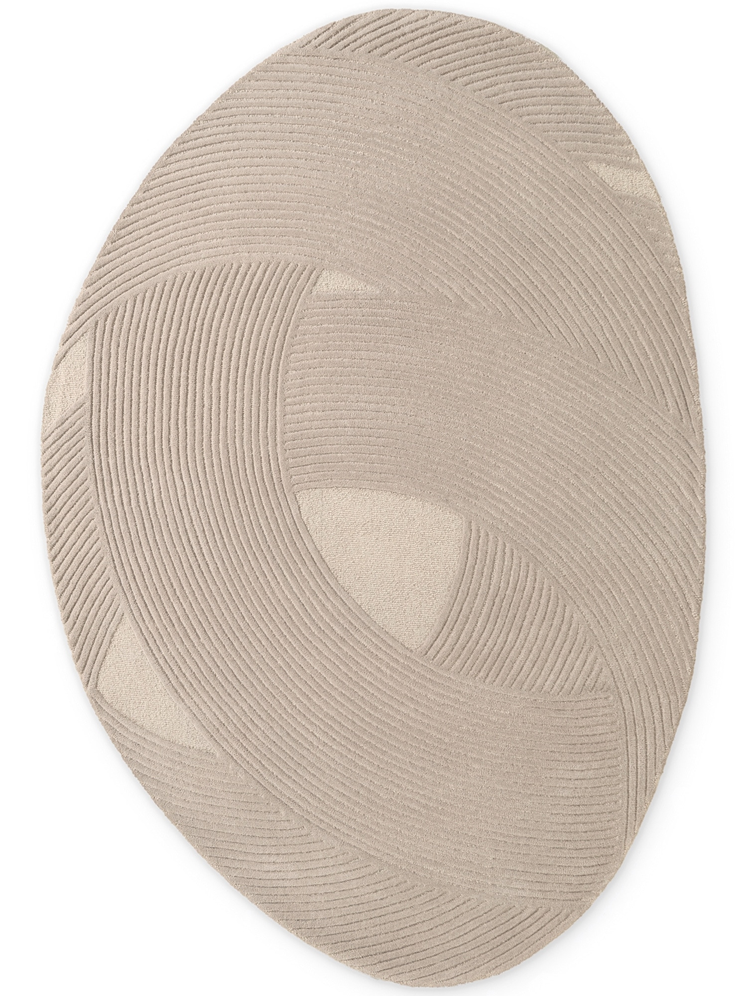 Ted Baker Tapis en laine »Wollteppich Victoria« Rectangulaire 18 mm Höhe Naturteppich Wolle, Hoch-Tief-Design, Wohnzimmer, Schlafzimmer
