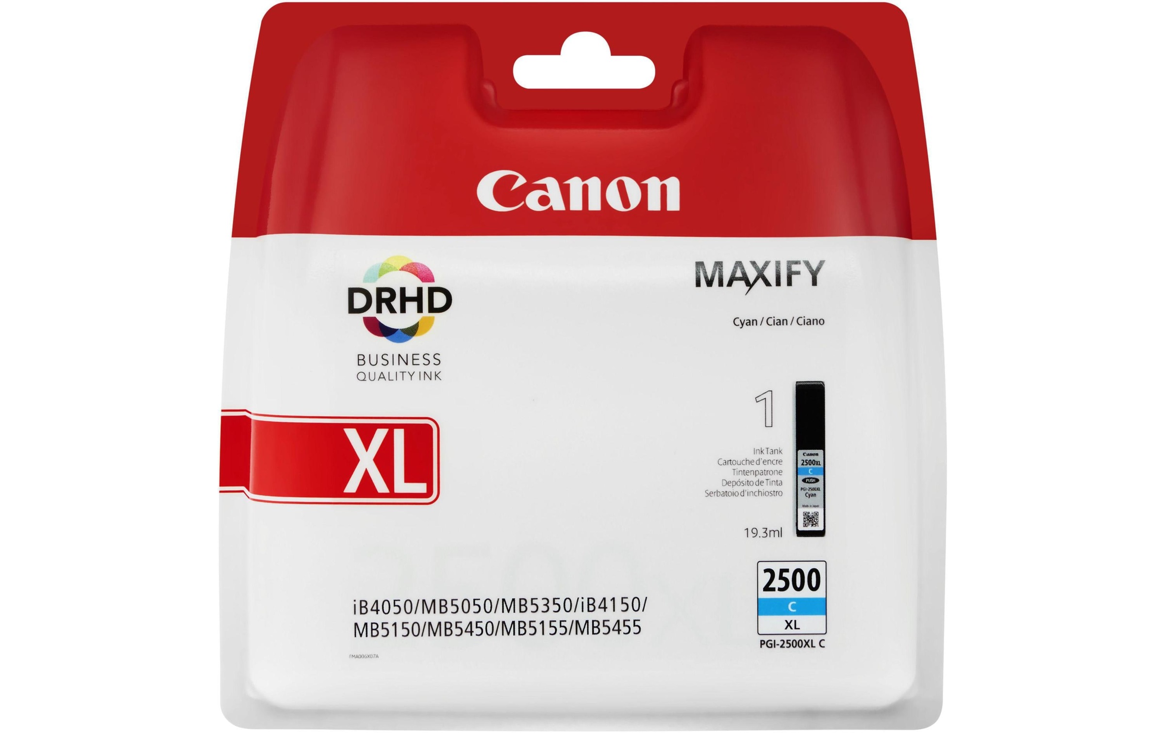 Image of Canon Tintenpatrone "PGI-2500XL C cyan 19.3ml"