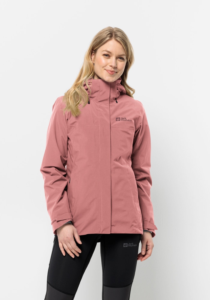 Jack Wolfskin 3-in-1-Funktionsjacke »LUNTAL 3IN1 JKT W«, mit Kapuze