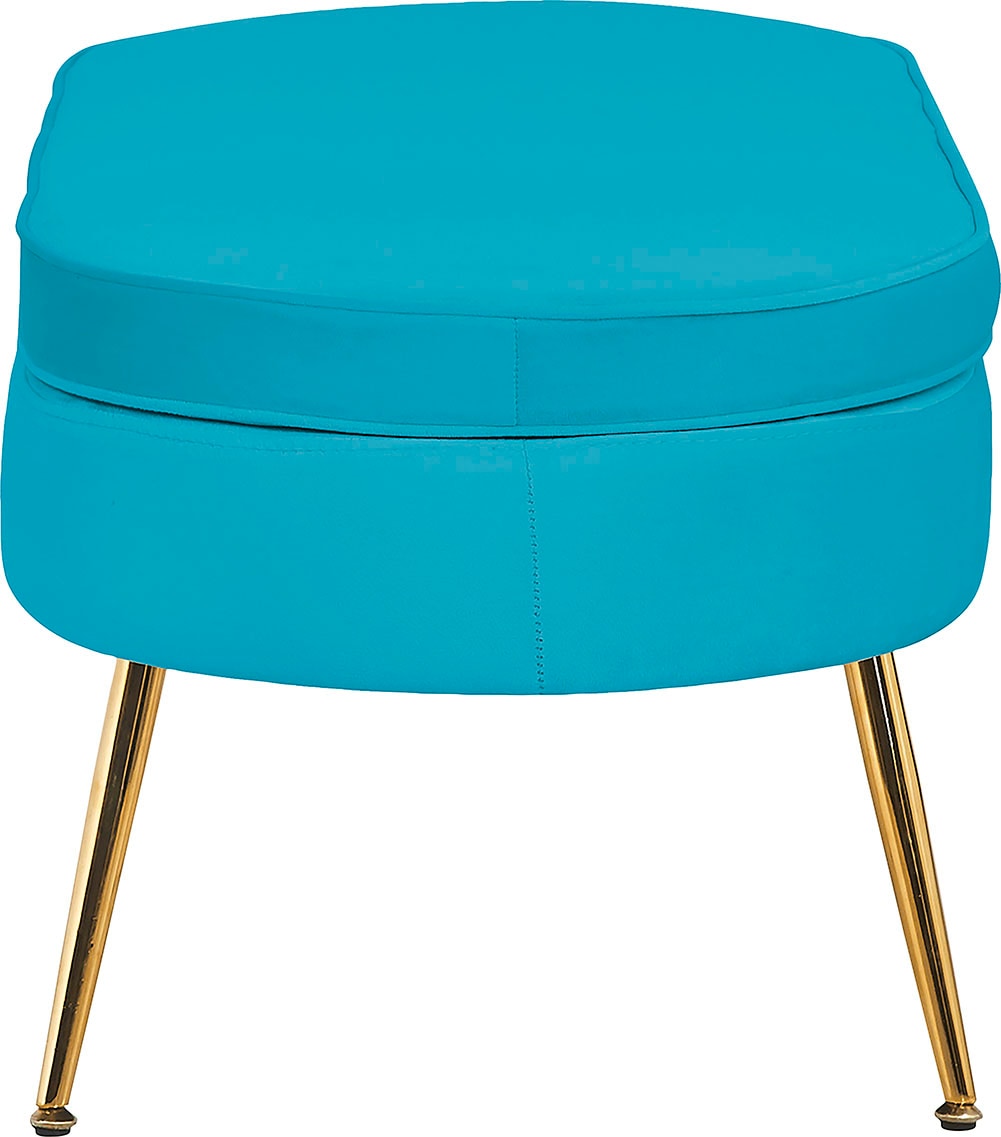 SalesFever Polsterhocker »Clam«, oval, Breite 99 cm