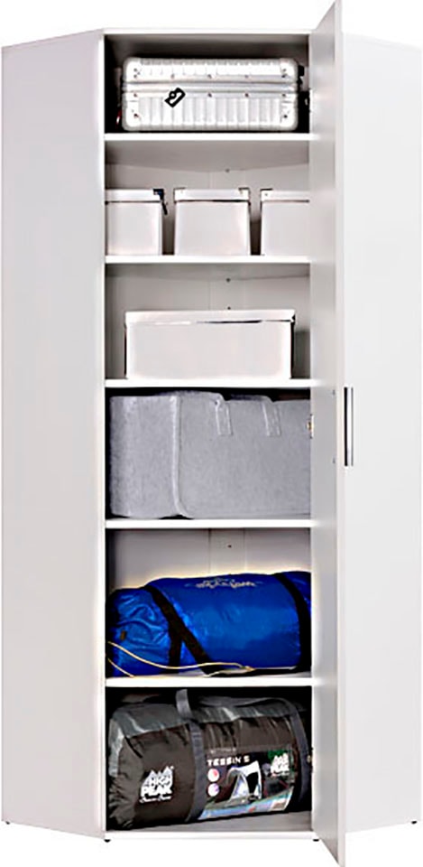 Procontour Armoire multi-usages »Eckschrank Clara« hauteur 167 cm, avec étagères réglables en hauteur