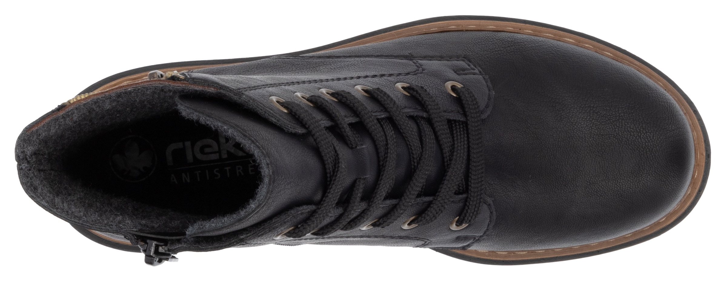 Rieker Bottes à lacets  , Schnürboots, Blockabsatz, mit praktischem Innenreissverschluss