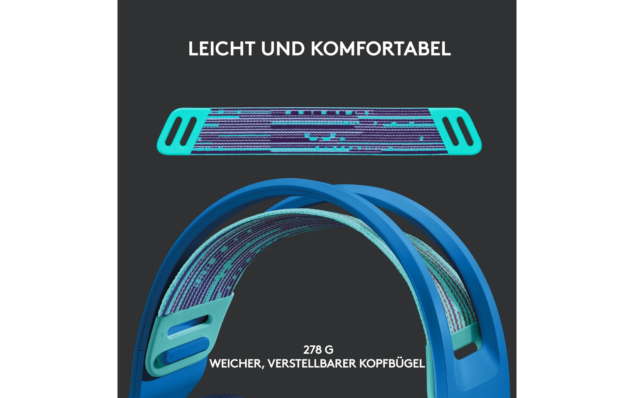 Logitech Gaming-Headset »G733 Lightspeed Blau«