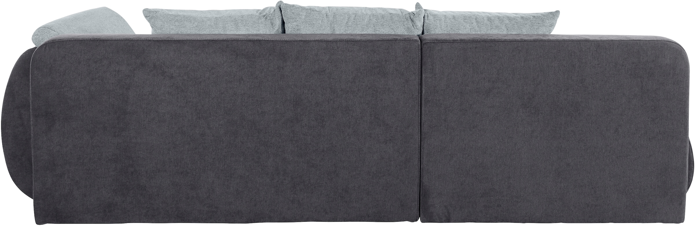 INOSIGN Ecksofa »Imola, elegant und modern, aktuelle Steppung im Sitz, bequem, L-Form« frei im Raum stellbar, wahlweise mit Bettfunktion und Bettkasten