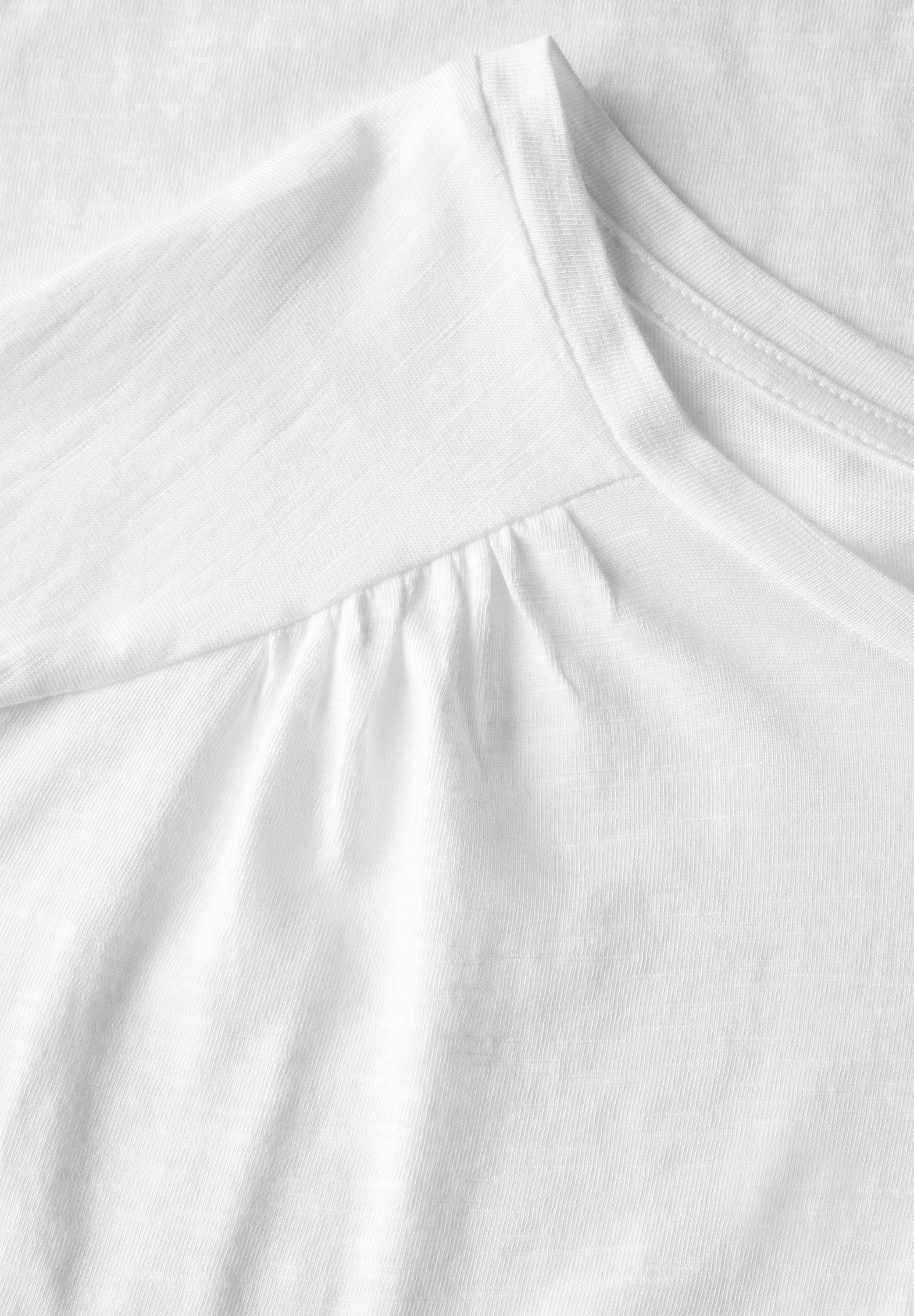 STREET ONE Shirttop, mit Raffung an der Schulter
