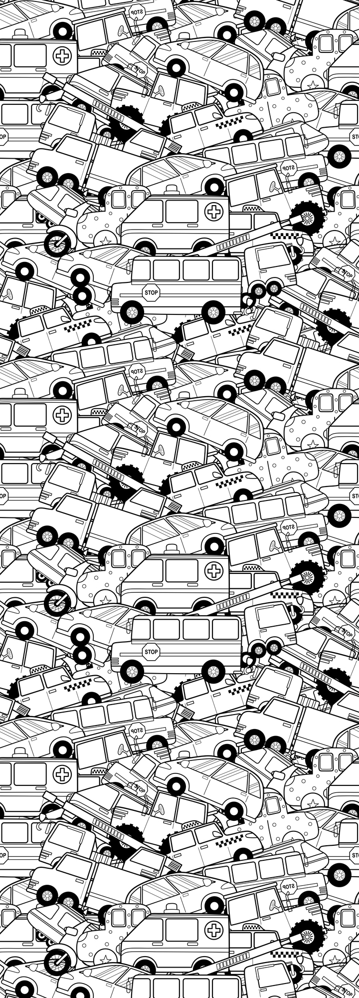 queence Wandsticker »Fahrzeuge« DIY-Wandsticker zum Bemalen