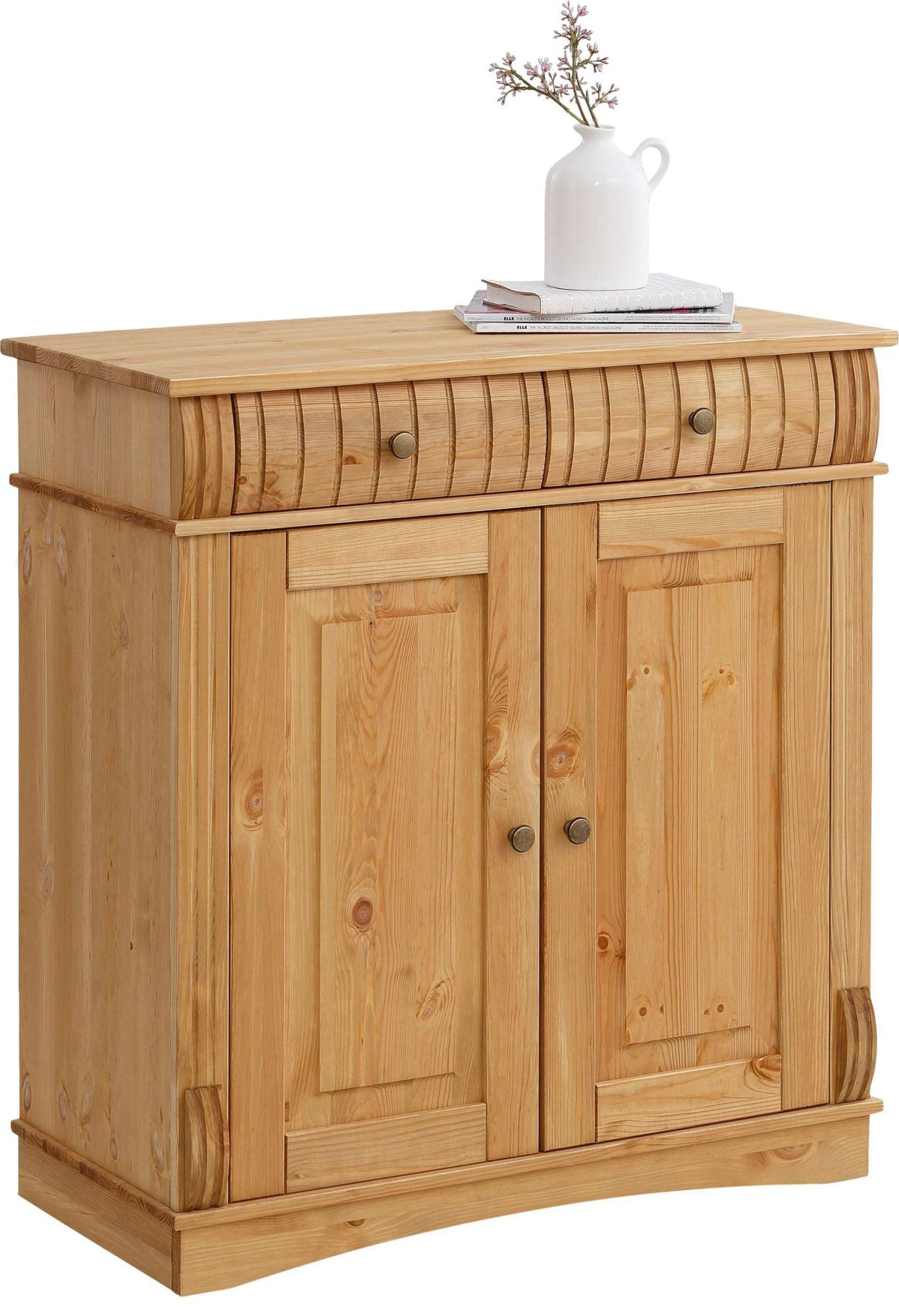 Image of GOODproduct Kommode "Teresa Sideboard nur 2 Schubkästen" aus massiver Kiefer Breite 84 cm, Höhe 90 cm, FSC