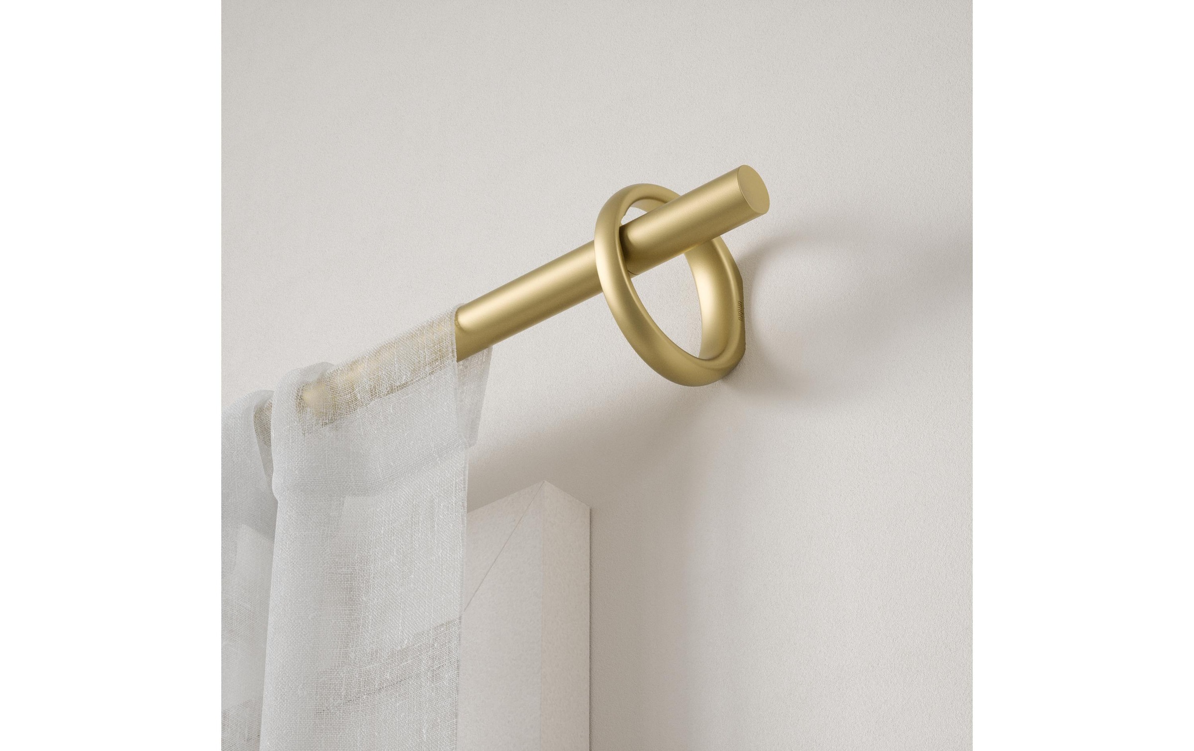 Umbra Vorhangstange »Ringlet, Gold« ausziehbar