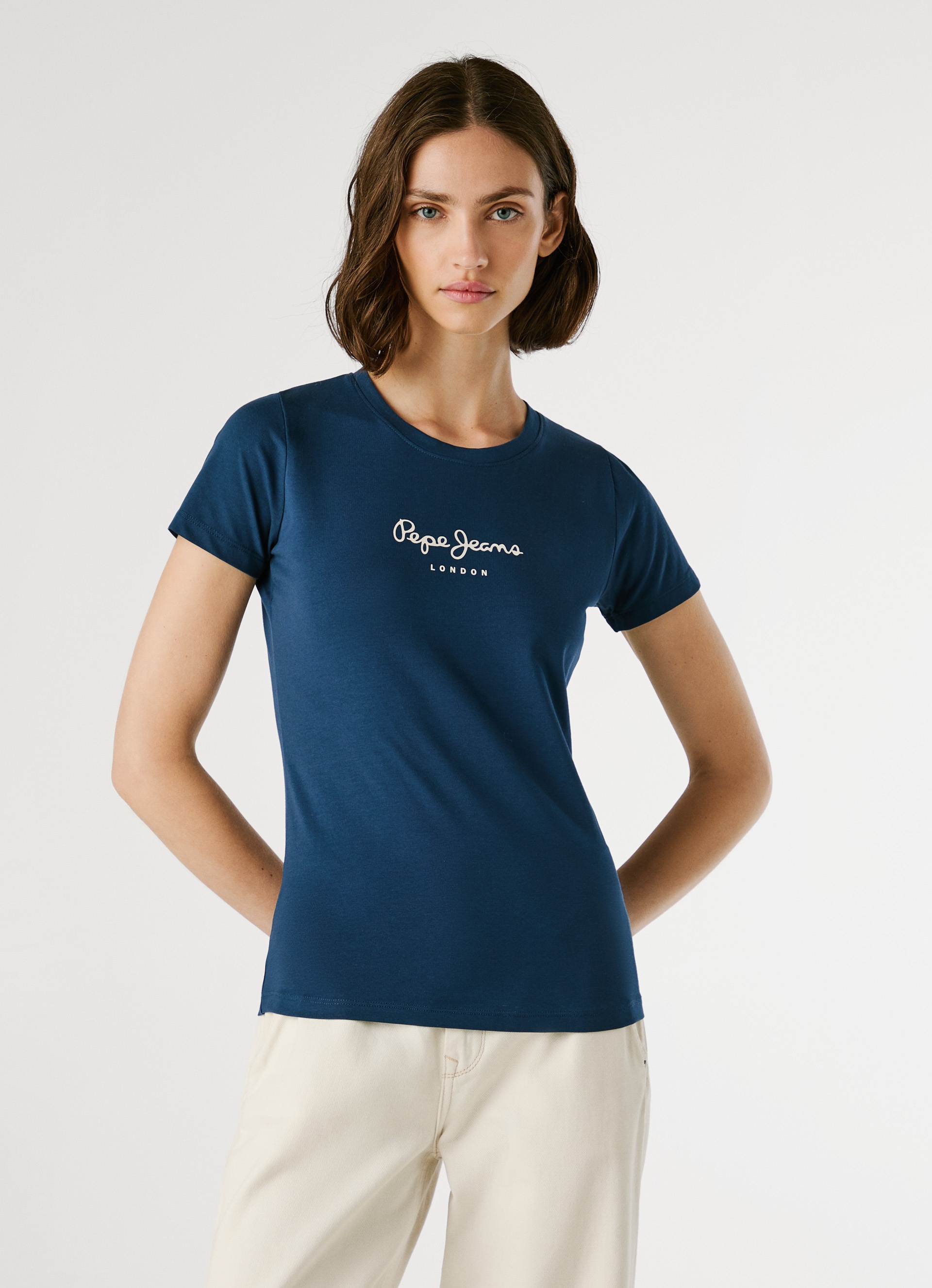Image of Pepe Jeans T-Shirt "NEW VIRGINIA" mit Logo-Print