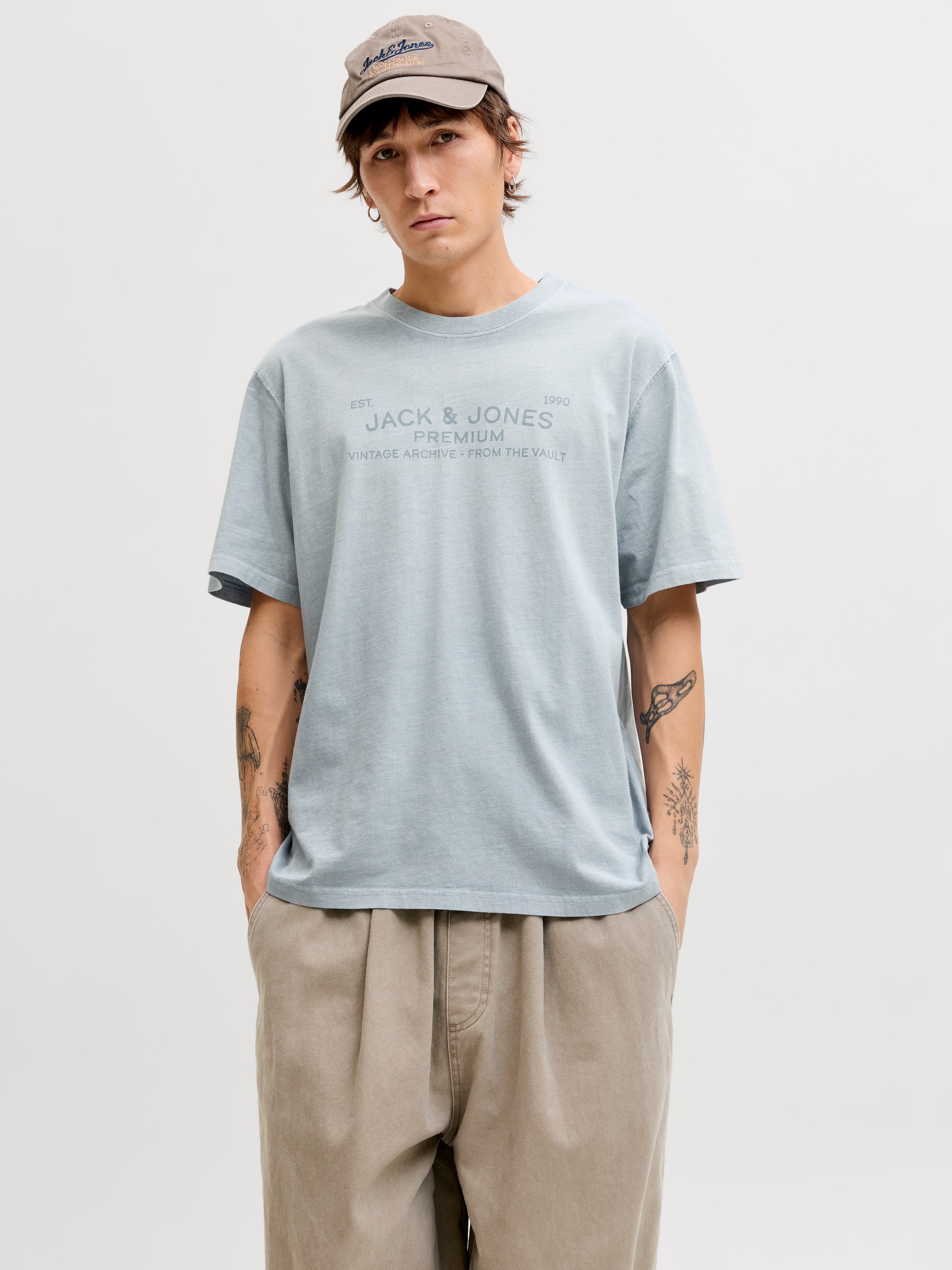 Jack & Jones T-shirt »JPRBLUAIDEN SS TEE« coton, coupe régulière