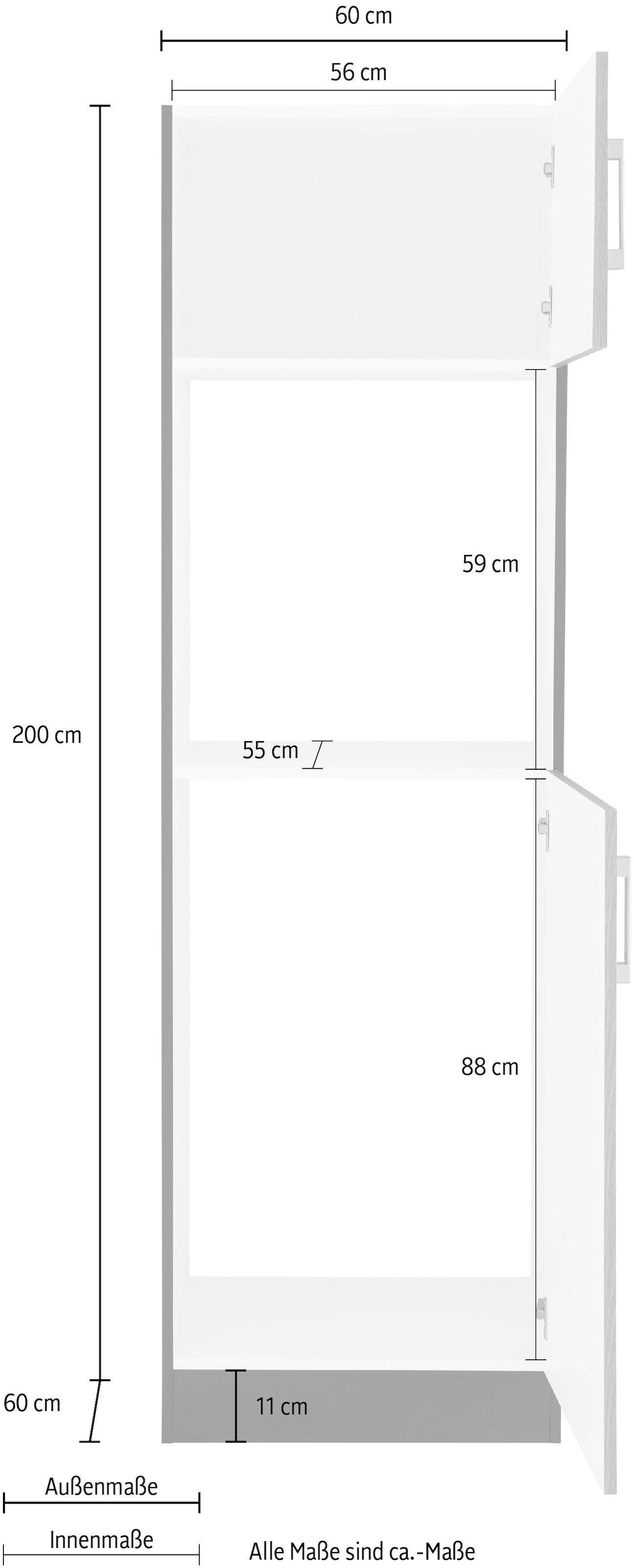 KOCHSTATION Four/réfrigérateur encastrable »KS-Gera« largeur 60 cm