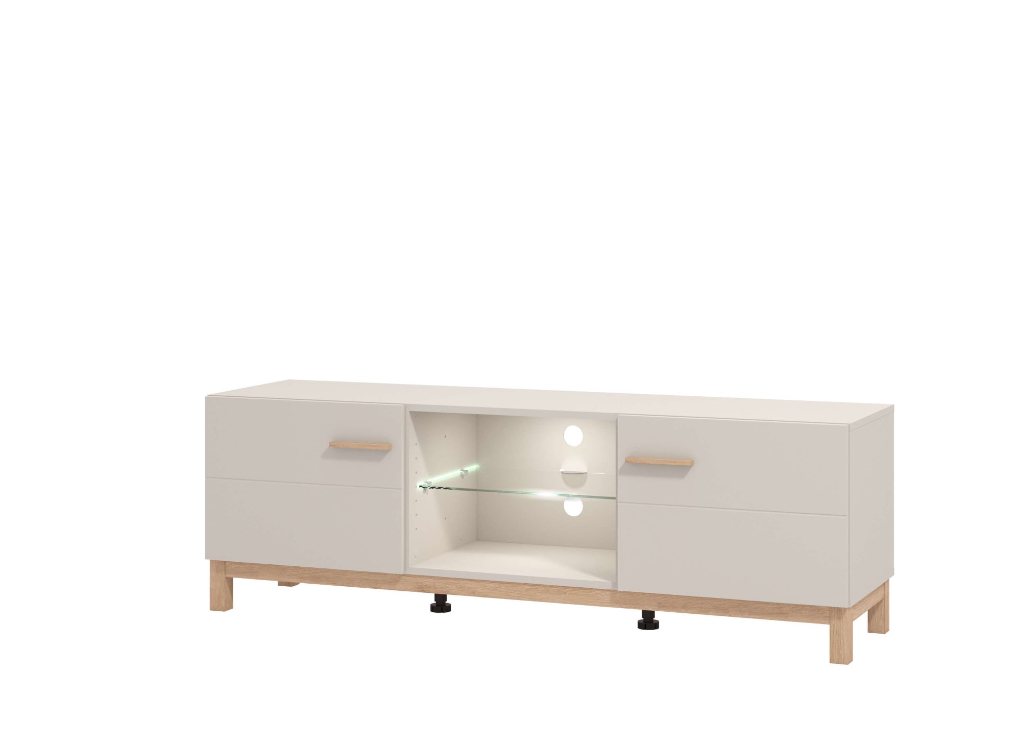 Home affaire TV-Bank »Essex, TV-Board, TV-Kommode, TV-Schrank, TV-Unterschrank, TV-Möbel« Elegantes Lowboard (154 cm) in Kaschmir mit viel Stauraum