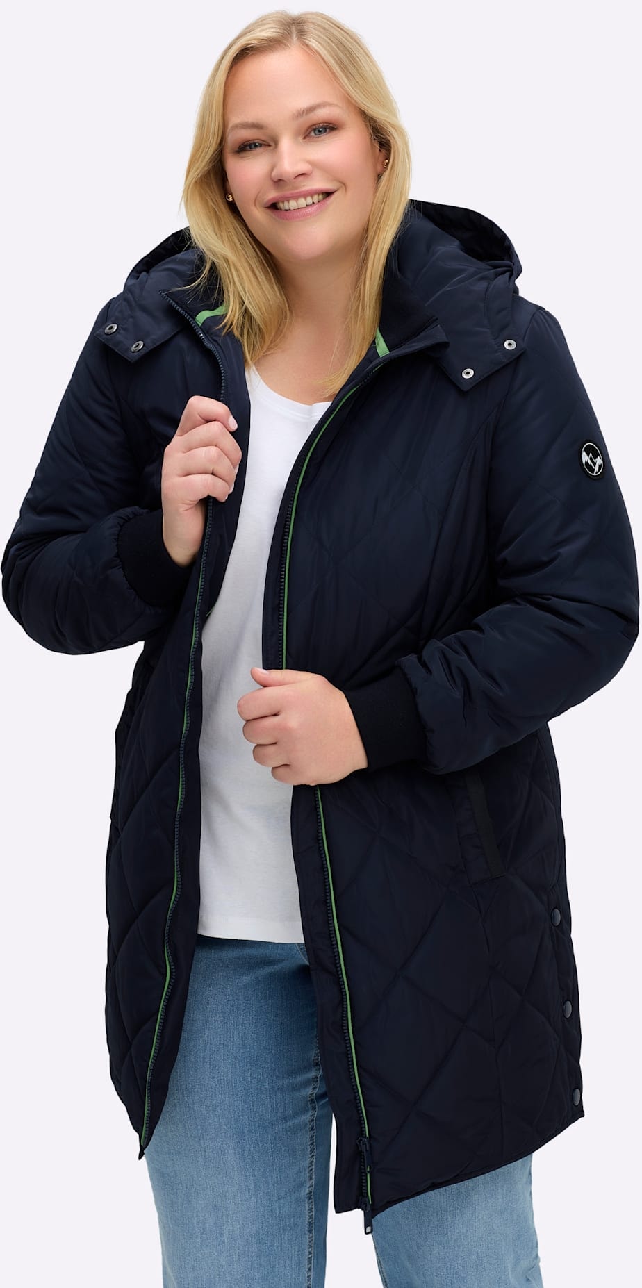 Image of Sheego Steppjacke mit Kapuze