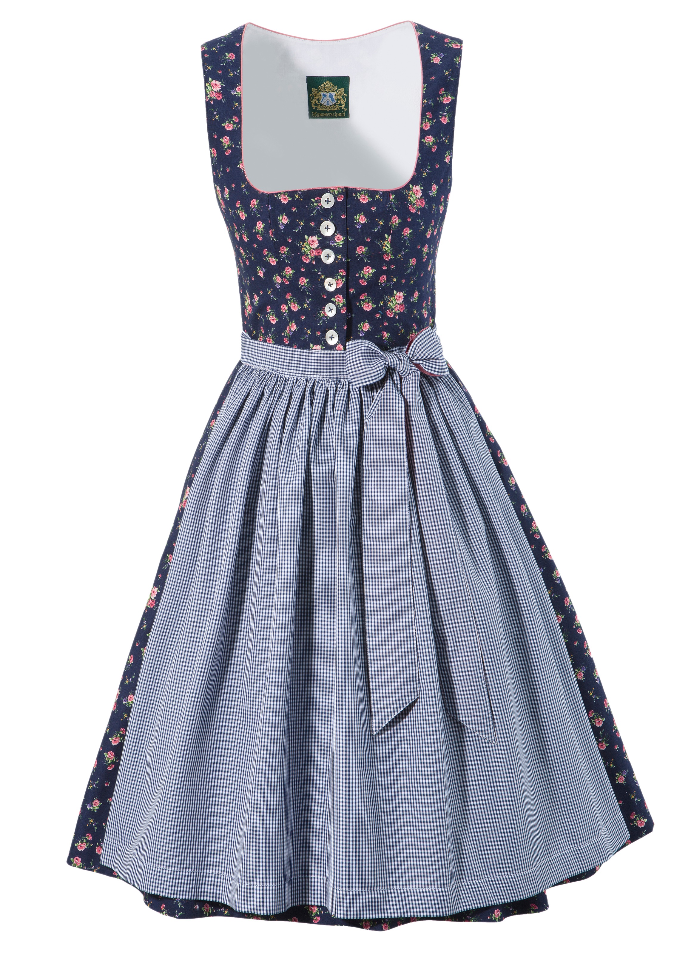 Dirndl midi mit Blümchendruck all-over