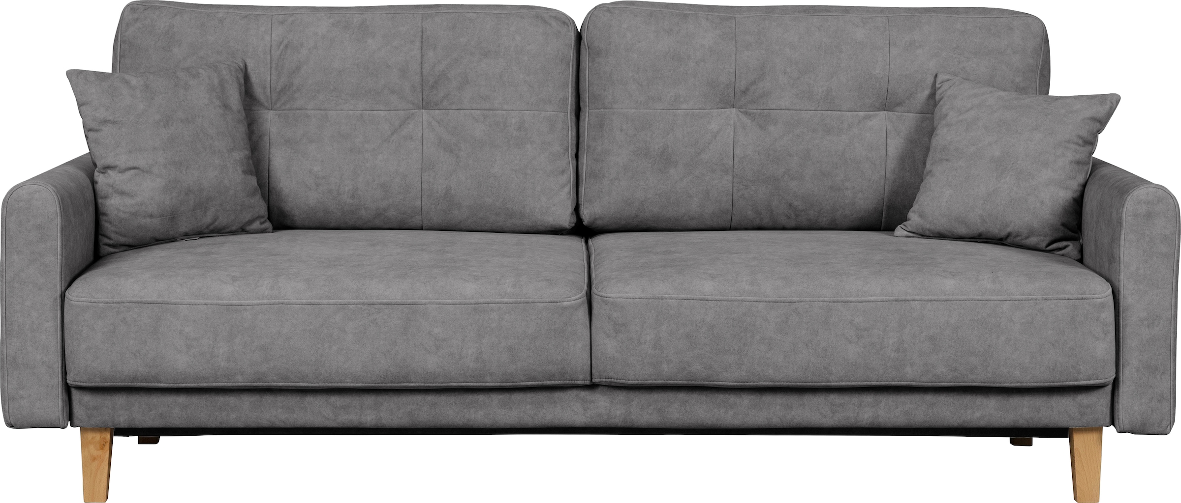Home affaire 3-Sitzer »TRIPLO optionale Schlafsofa mit Bettkasten, Masse B/T/H: 215/100/89 cm«, Wahlweise Bettfunktion - Liegefläche 145x191 cm, Rücken-, Zierkissen
