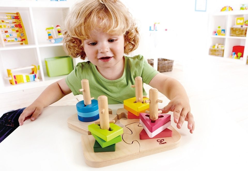 Hape Steckspielzeug, (Set, 16 tlg.)